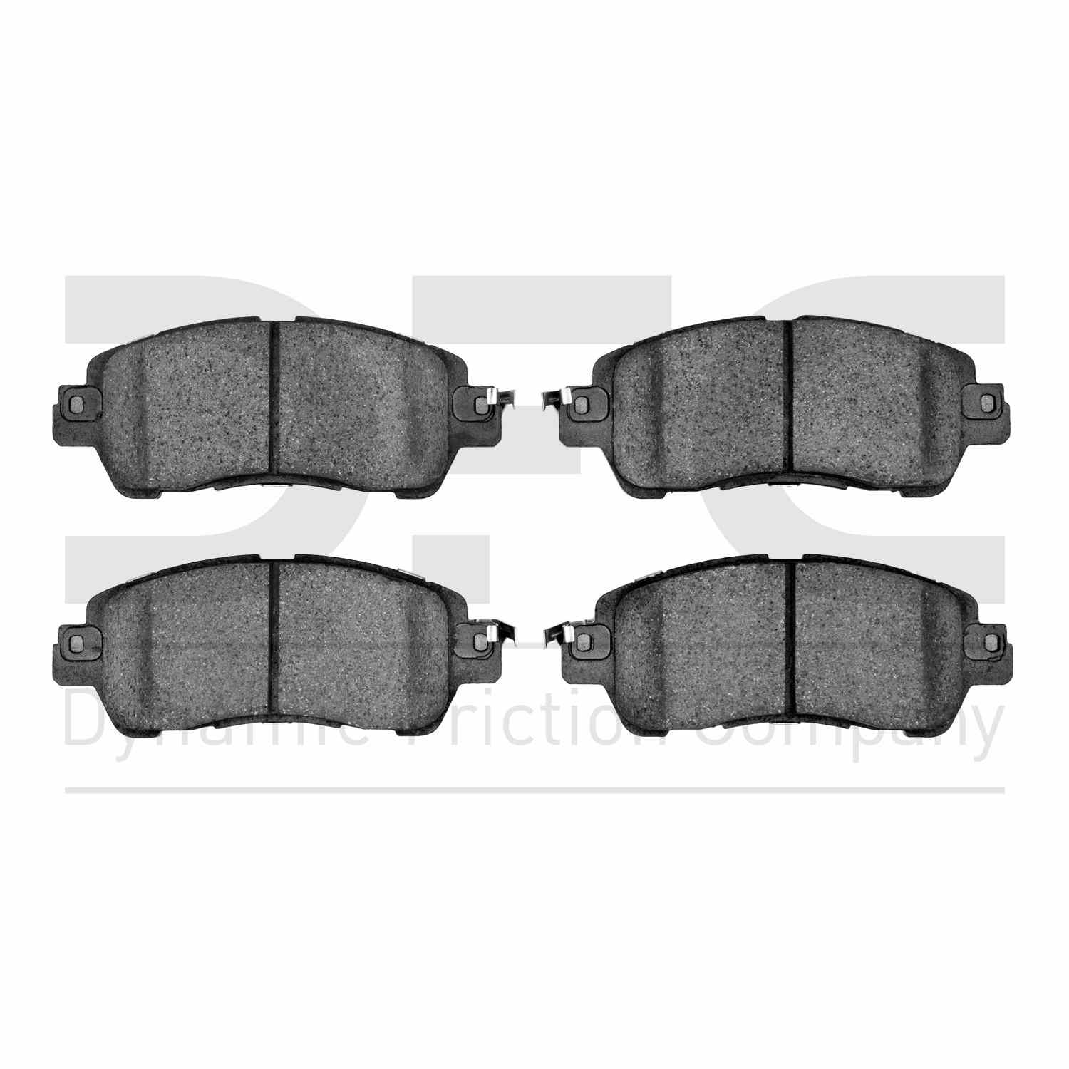 Dynamic Friction Company Disc Brake Pad Set  top view frsport 1000-1852-00