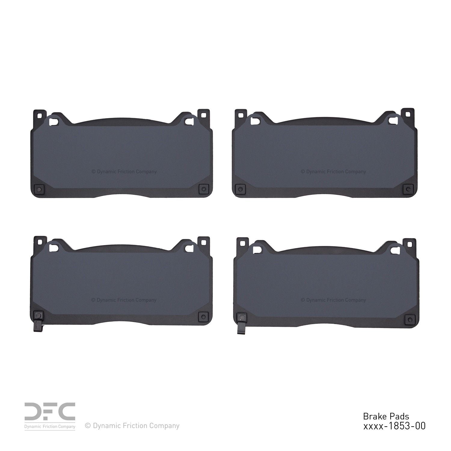 dynamic friction company disc brake pad set  frsport 1000-1853-00