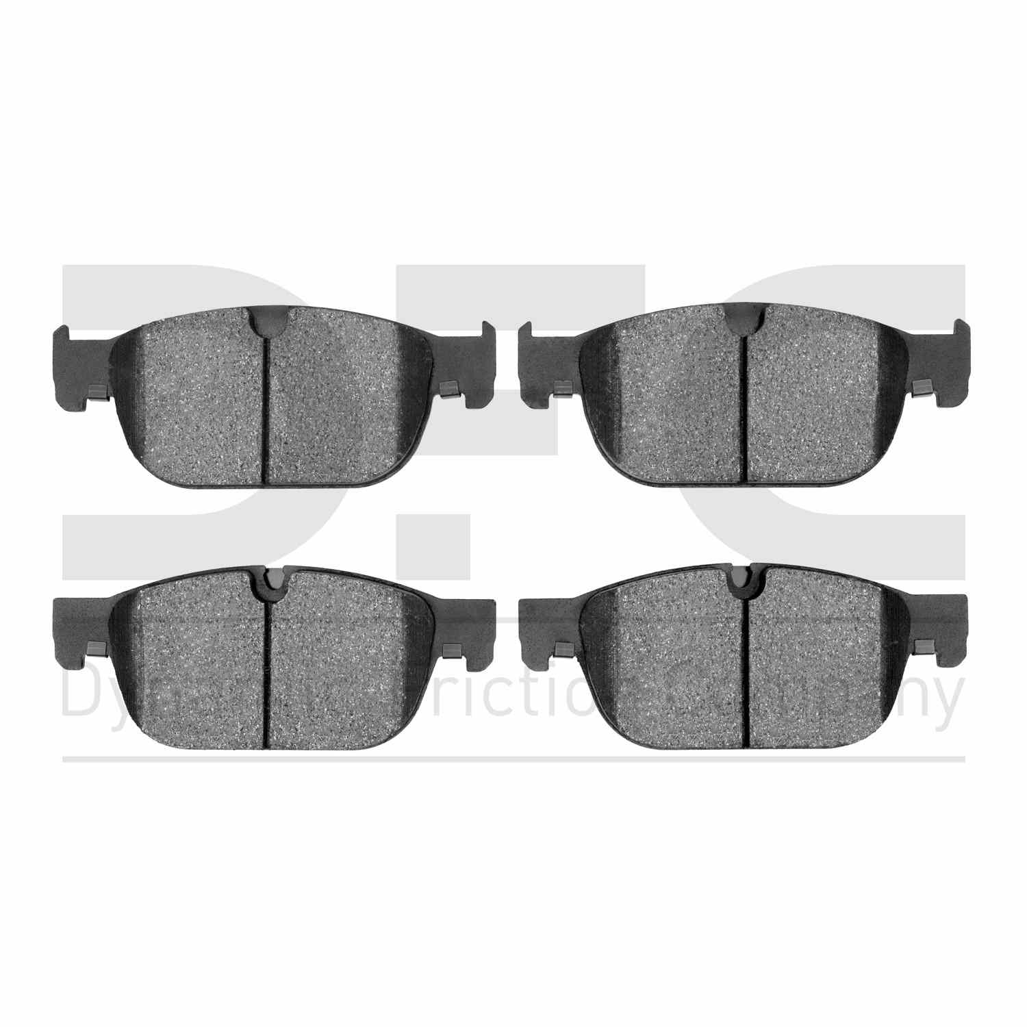 Dynamic Friction Company Disc Brake Pad Set  top view frsport 1000-1865-00