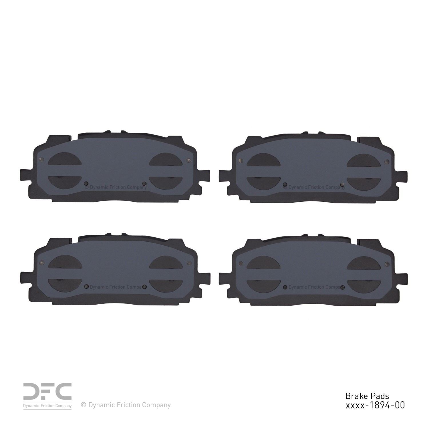 dynamic friction company disc brake pad set  frsport 1000-1894-00