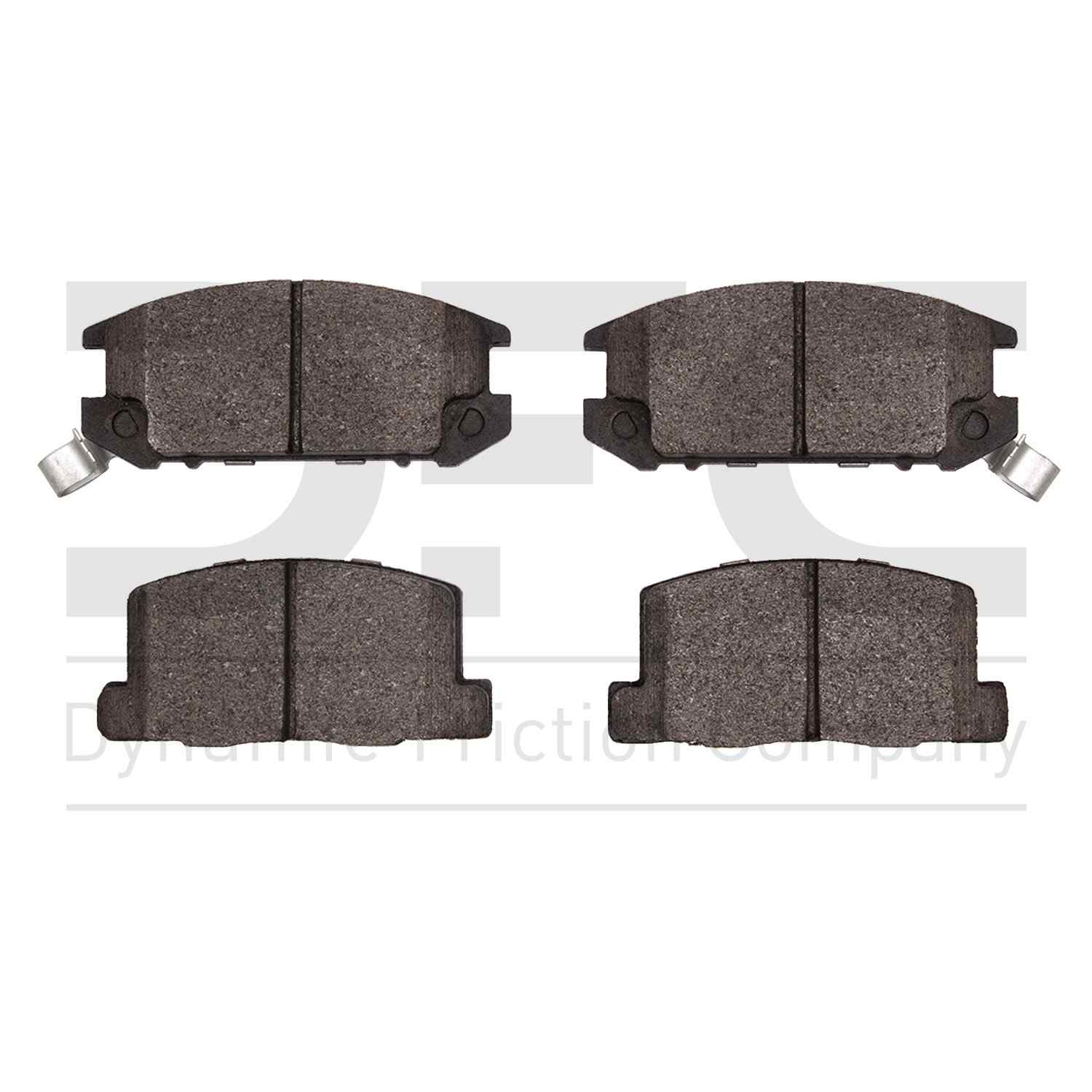 Dynamic Friction Company Disc Brake Pad Set  top view frsport 1115-0309-00