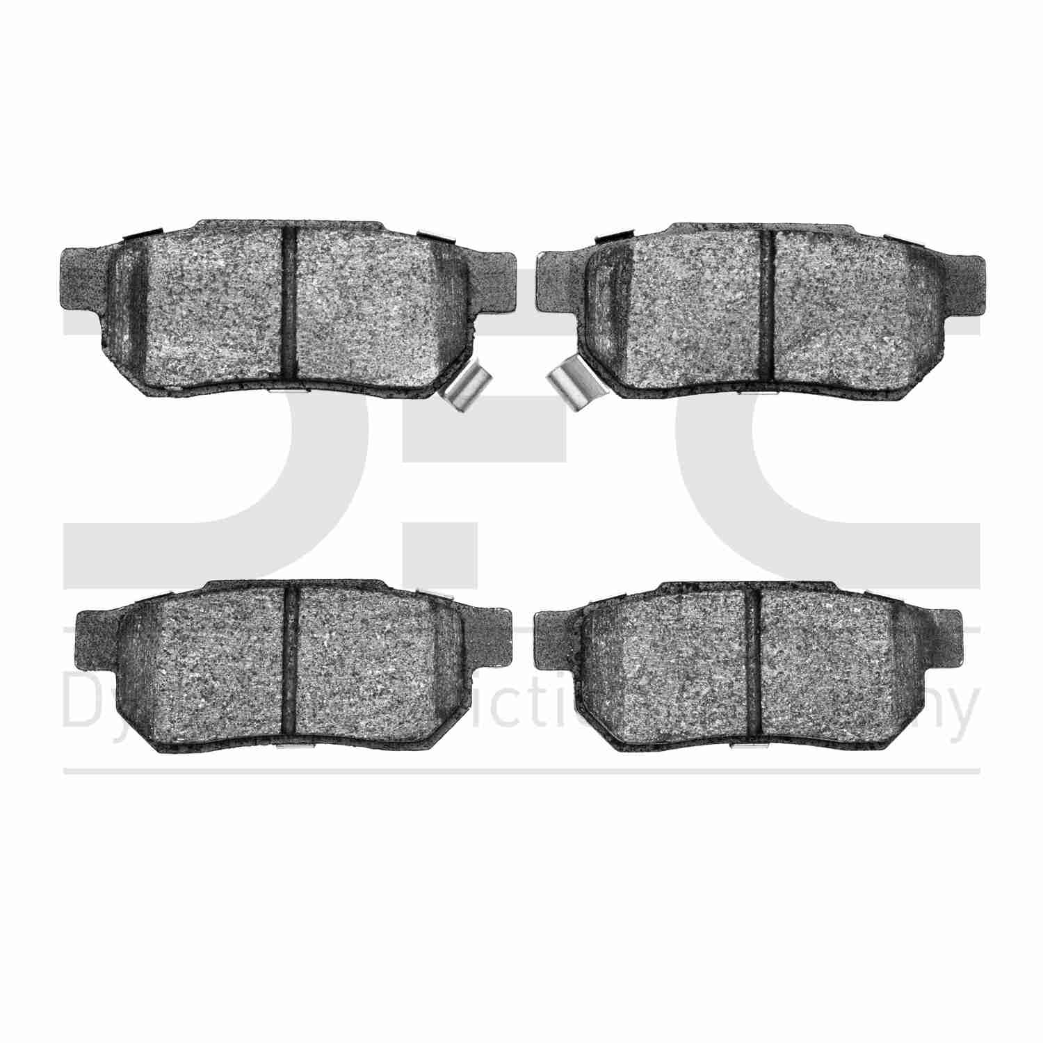 Dynamic Friction Company Disc Brake Pad Set  top view frsport 1115-0374-00