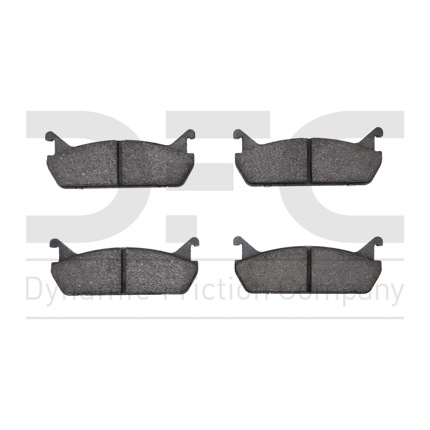 Dynamic Friction Company Disc Brake Pad Set  top view frsport 1115-0458-00