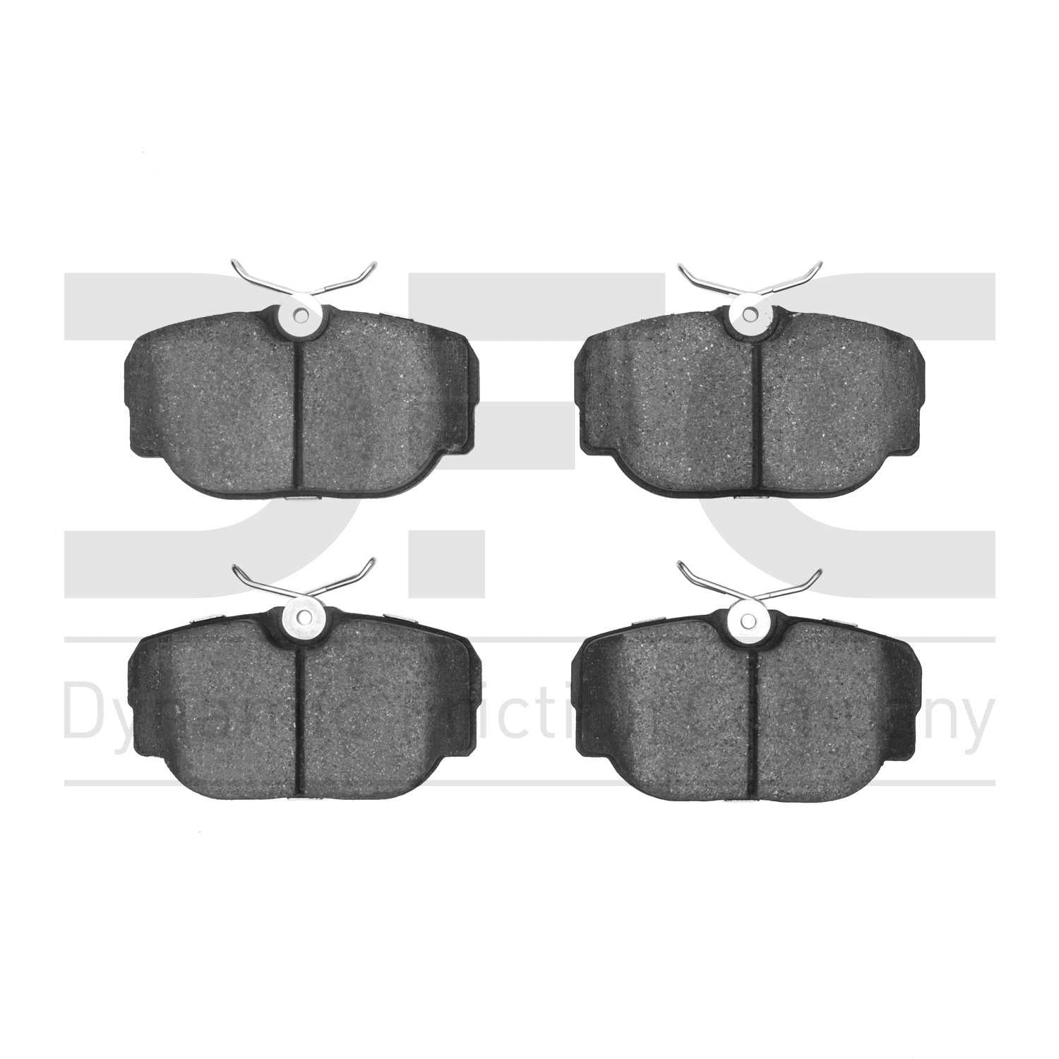 Dynamic Friction Company Disc Brake Pad Set  top view frsport 1115-0493-00