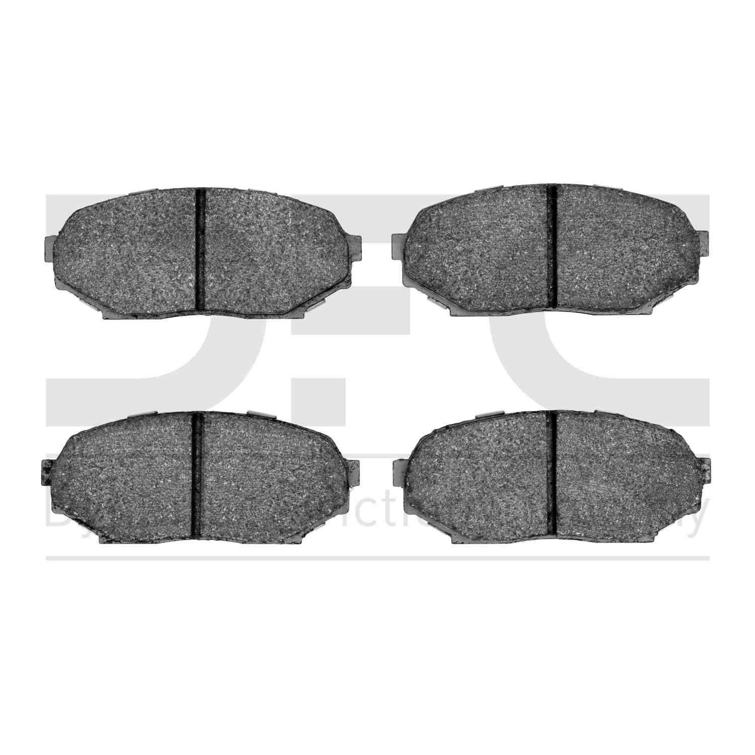 Dynamic Friction Company Disc Brake Pad Set  top view frsport 1115-0525-00