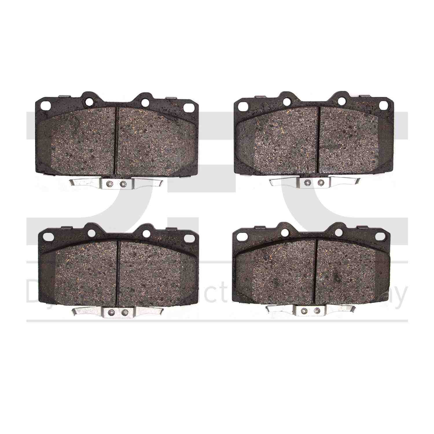 Dynamic Friction Company Disc Brake Pad Set  top view frsport 1115-0647-00