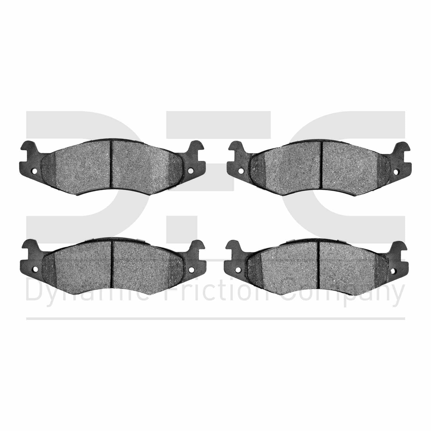 Dynamic Friction Company Disc Brake Pad Set  top view frsport 1115-0651-00