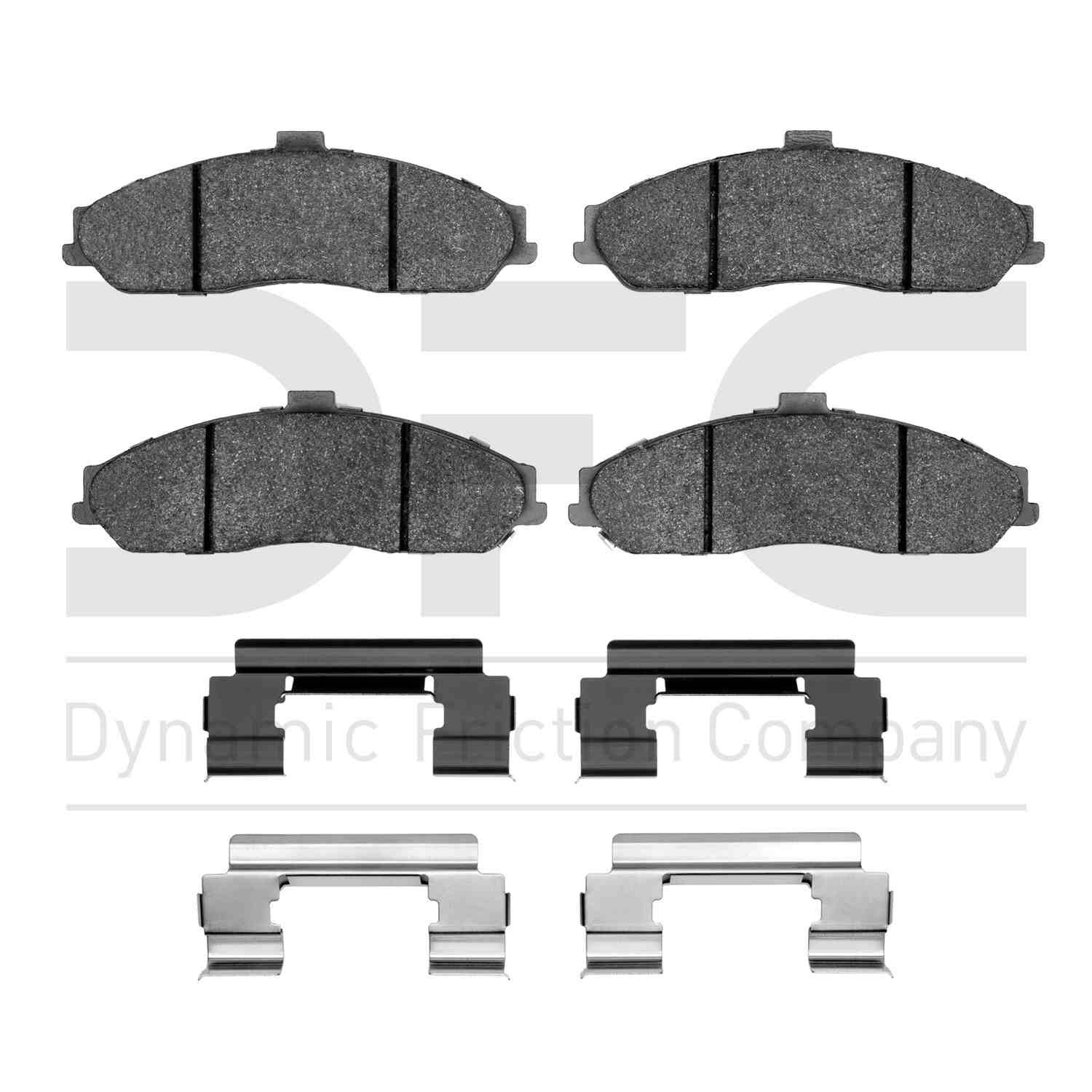 Dynamic Friction Company Disc Brake Pad Set  top view frsport 1115-0731-02