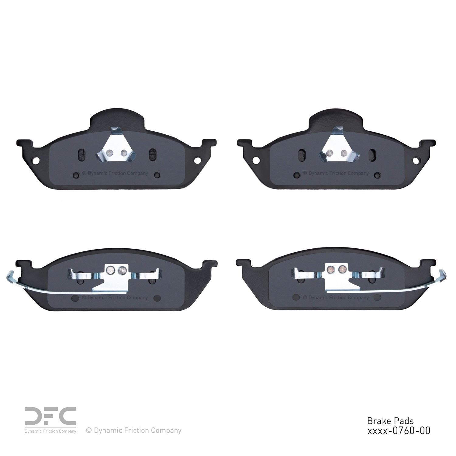 dynamic friction company disc brake pad set  frsport 1115-0760-00