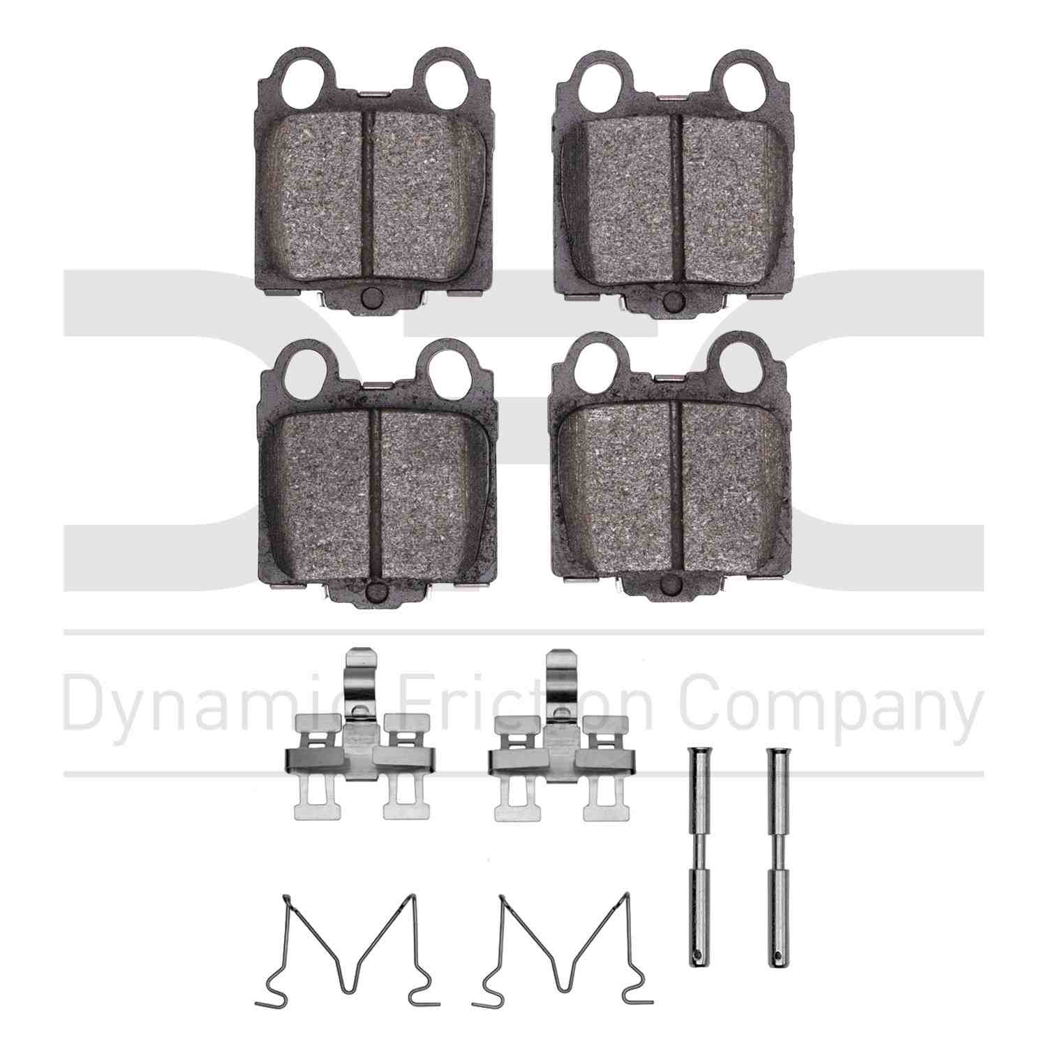 Dynamic Friction Company Disc Brake Pad Set  top view frsport 1115-0771-01