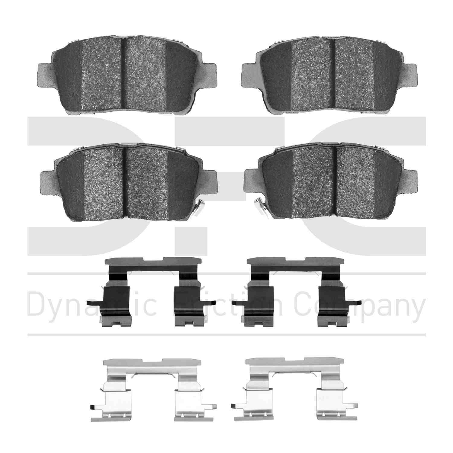 Dynamic Friction Company Disc Brake Pad Set  top view frsport 1115-0822-01