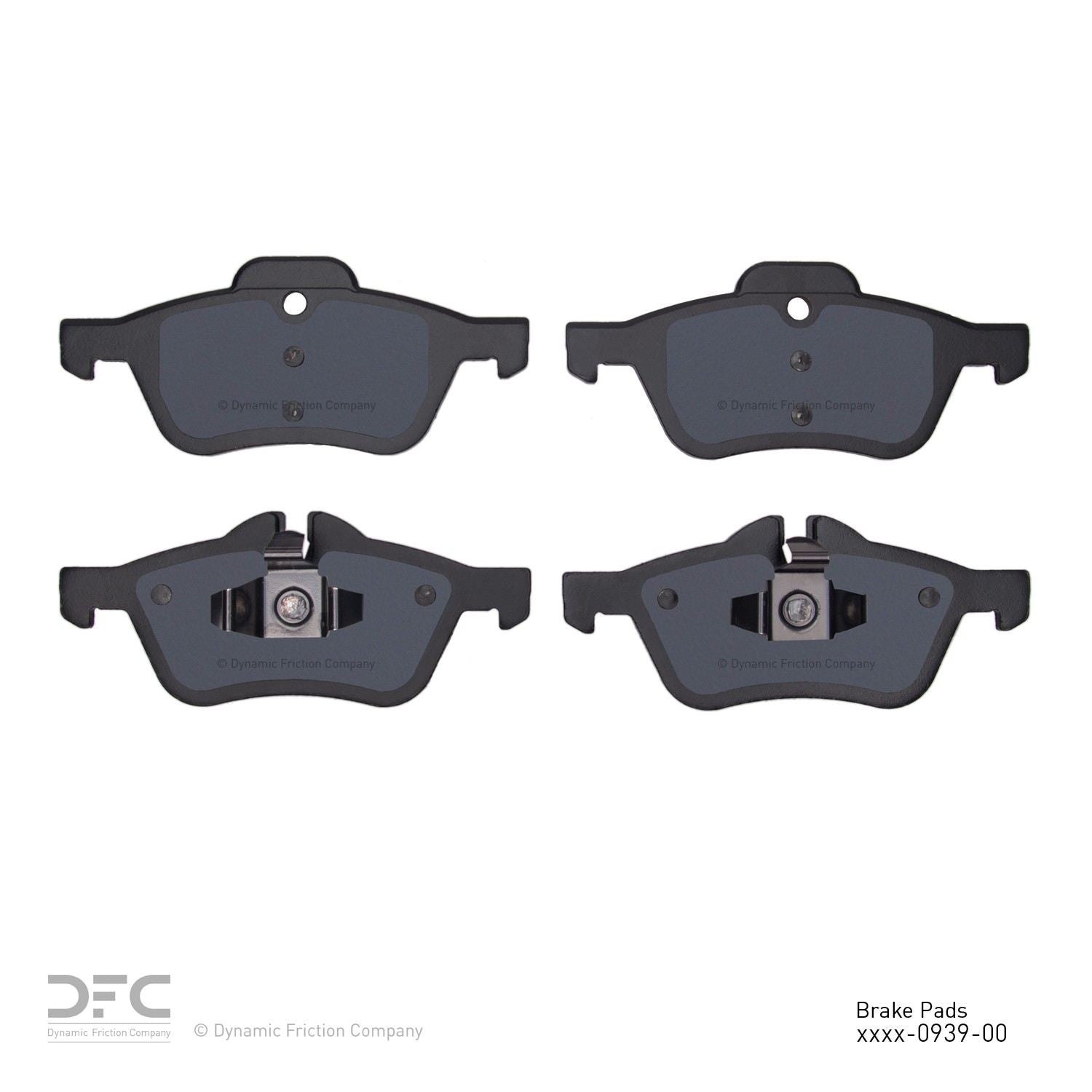 dynamic friction company disc brake pad set  frsport 1115-0939-00