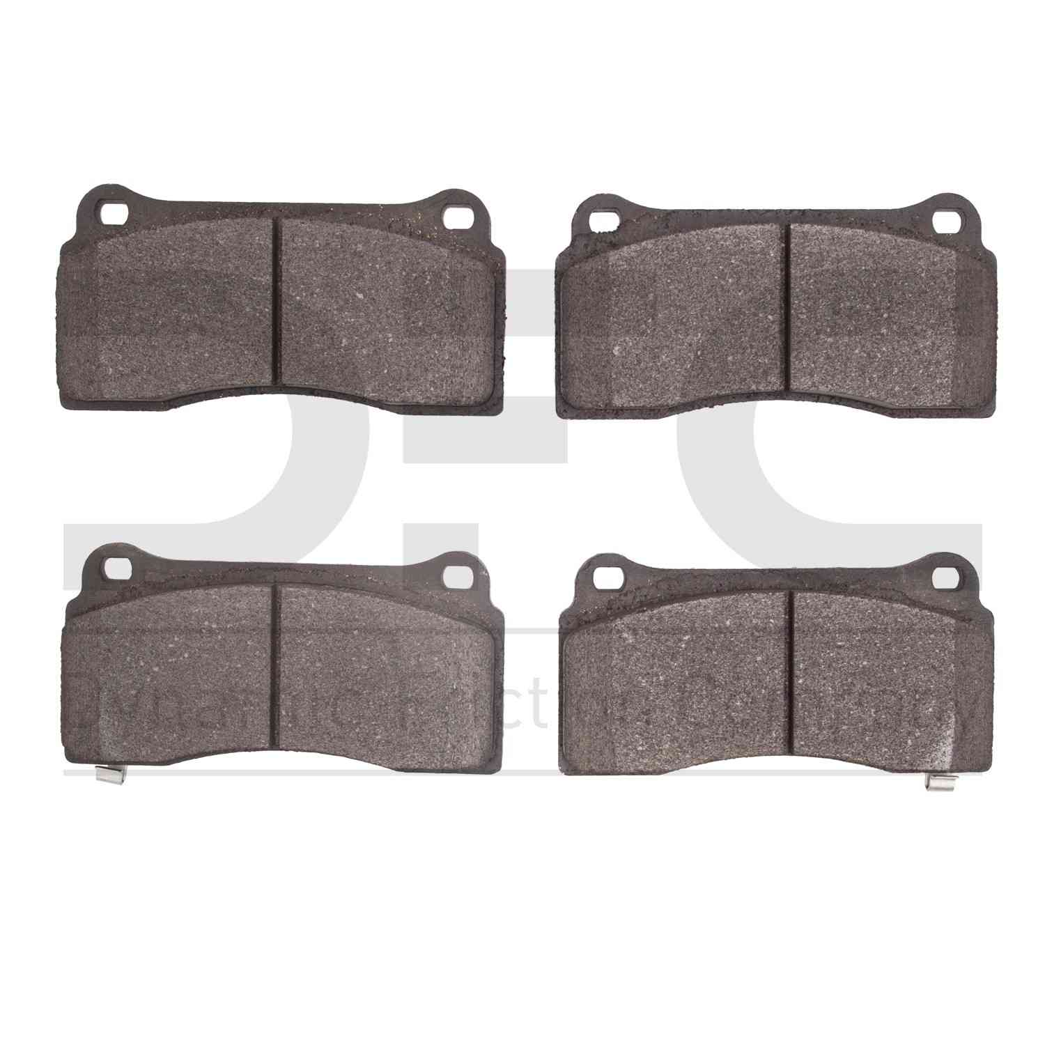 Dynamic Friction Company Disc Brake Pad Set  top view frsport 1115-0968-00