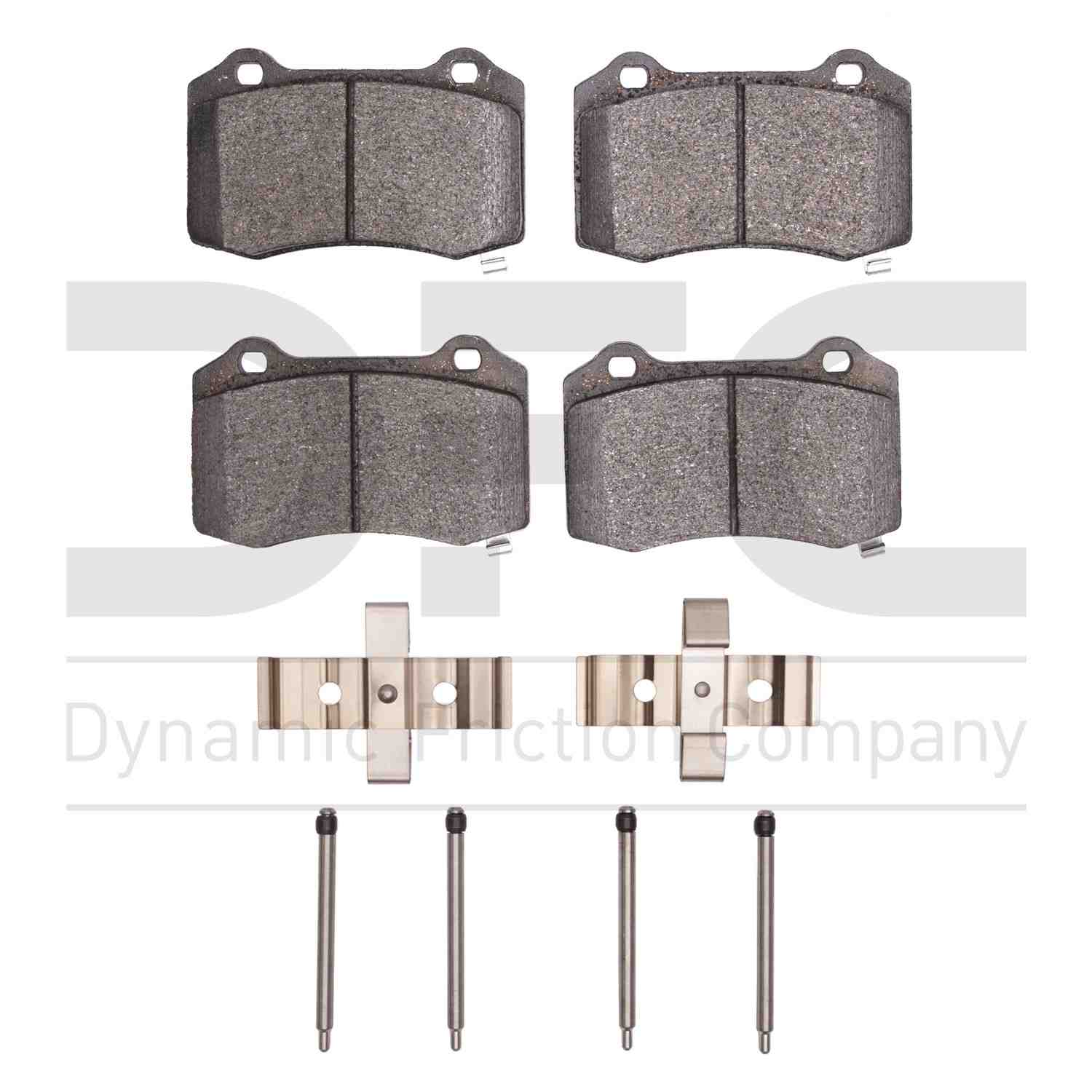 Dynamic Friction Company Disc Brake Pad Set  top view frsport 1115-1053-01