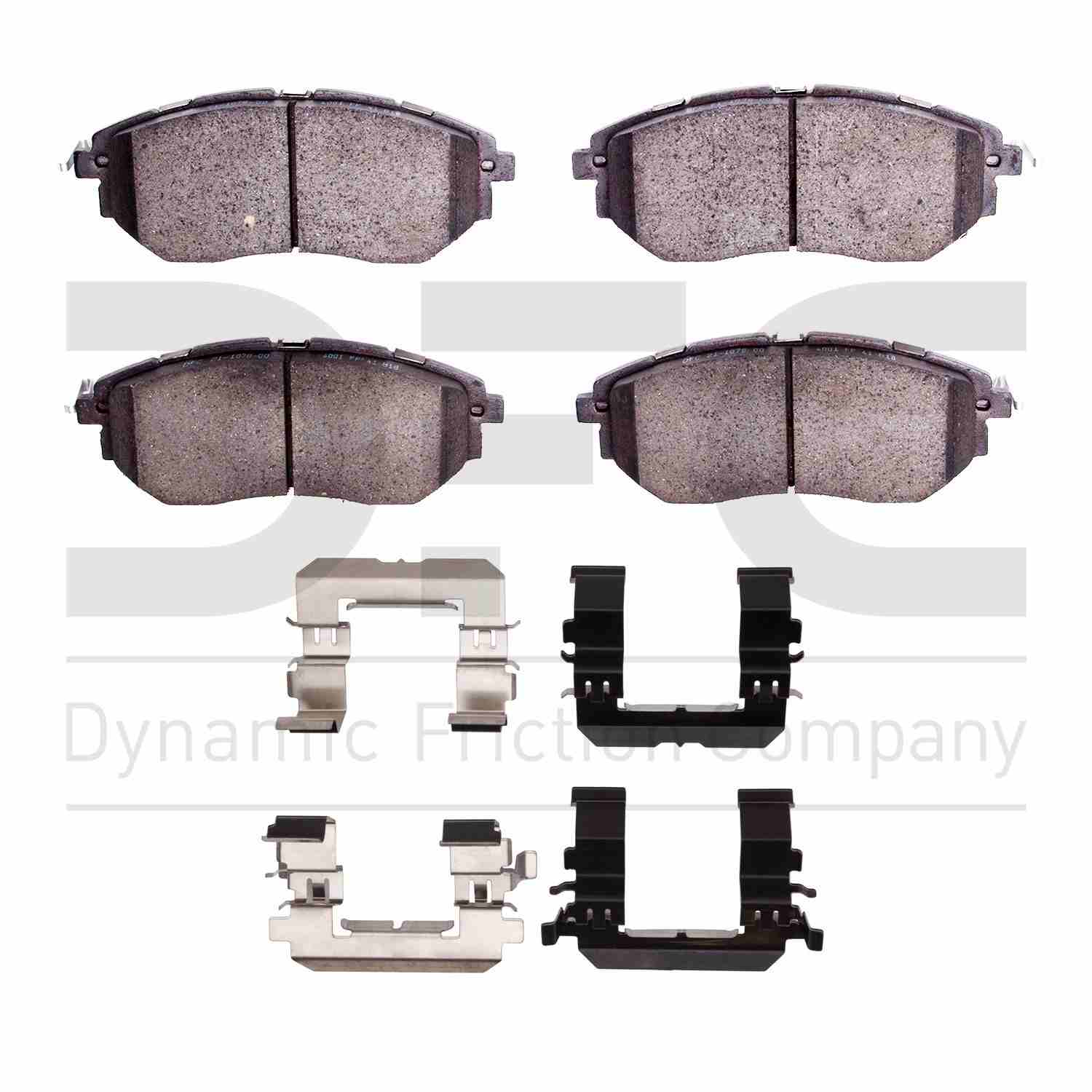 Dynamic Friction Company Disc Brake Pad Set  top view frsport 1115-1078-01