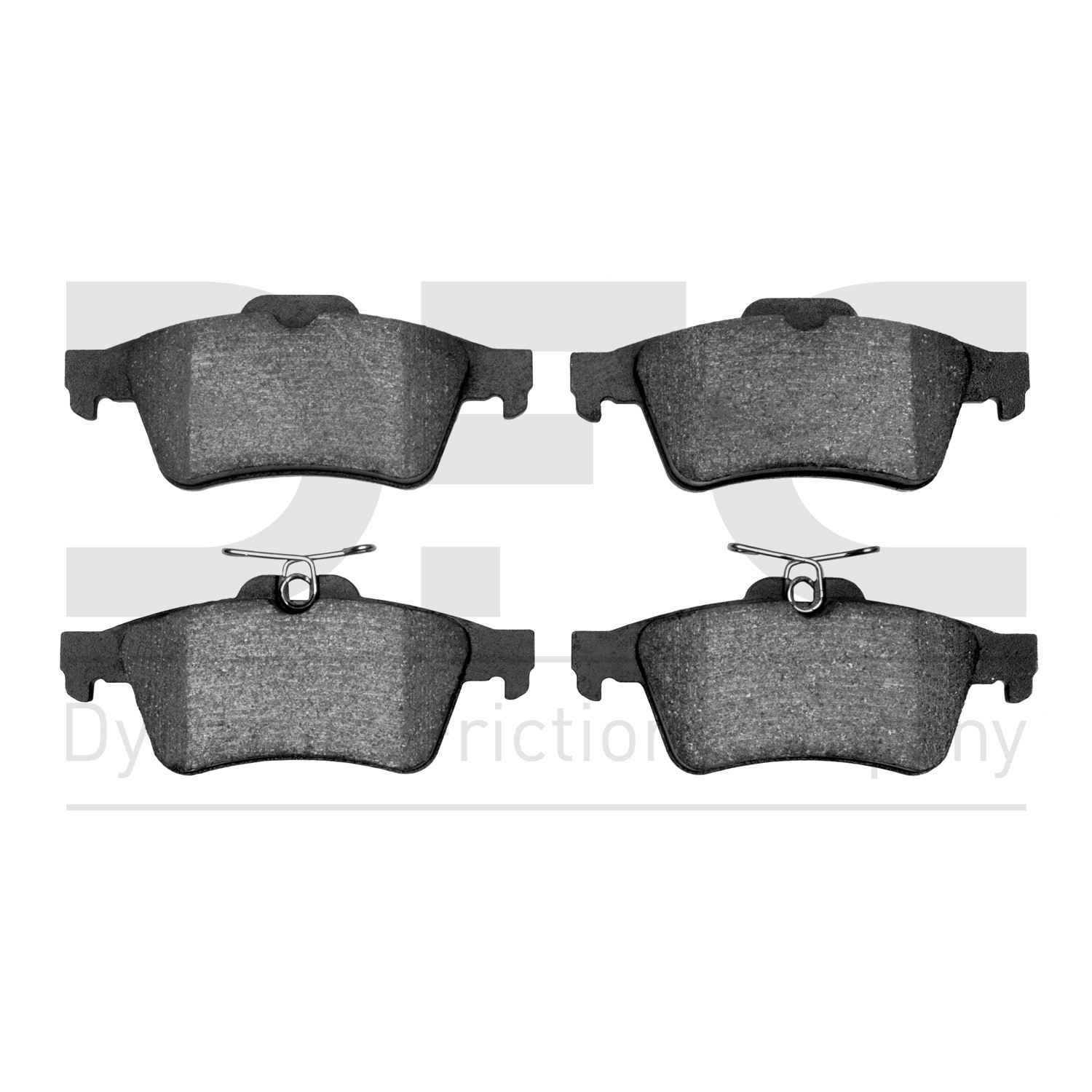 Dynamic Friction Company Disc Brake Pad Set  top view frsport 1115-1095-00