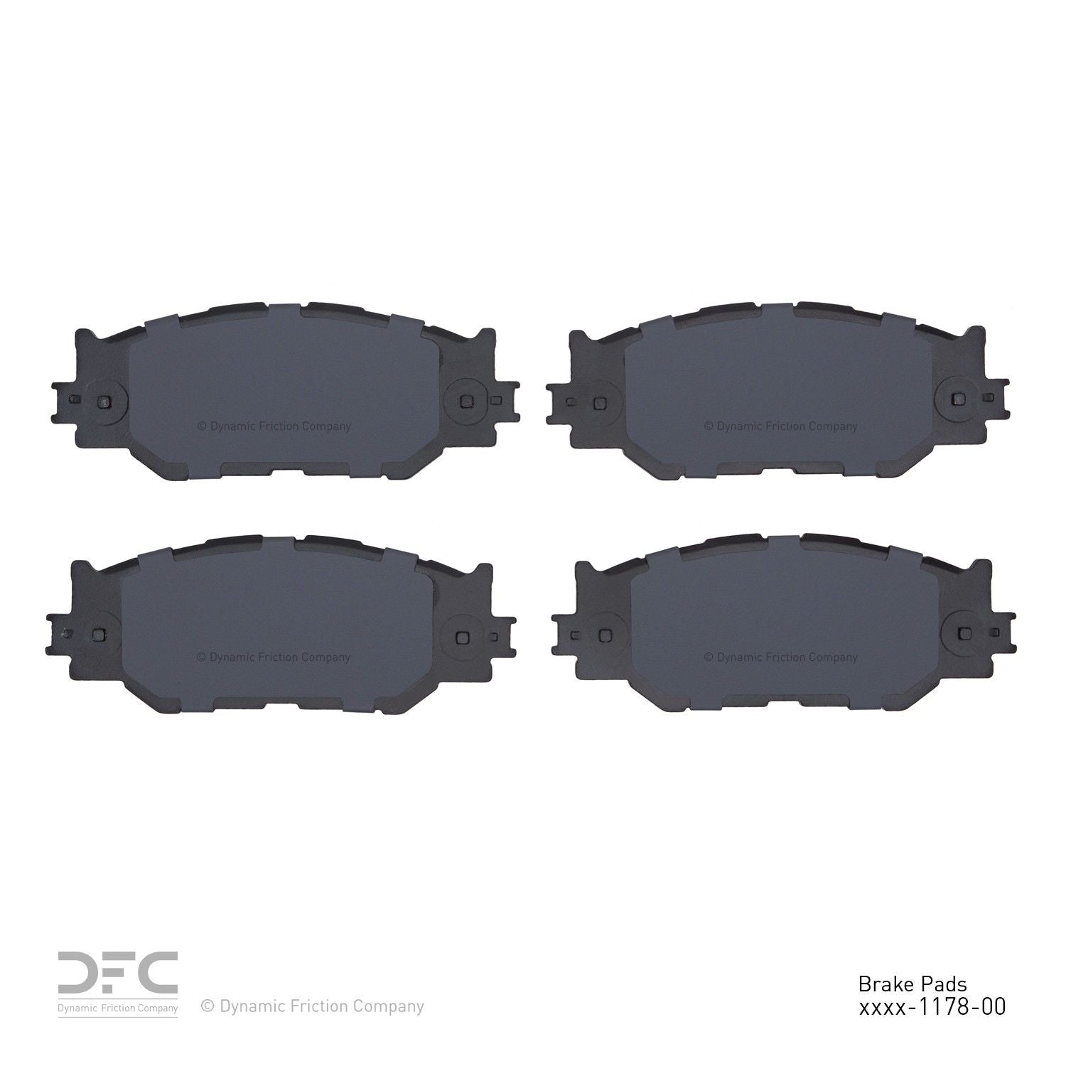 dynamic friction company disc brake pad set  frsport 1115-1178-00