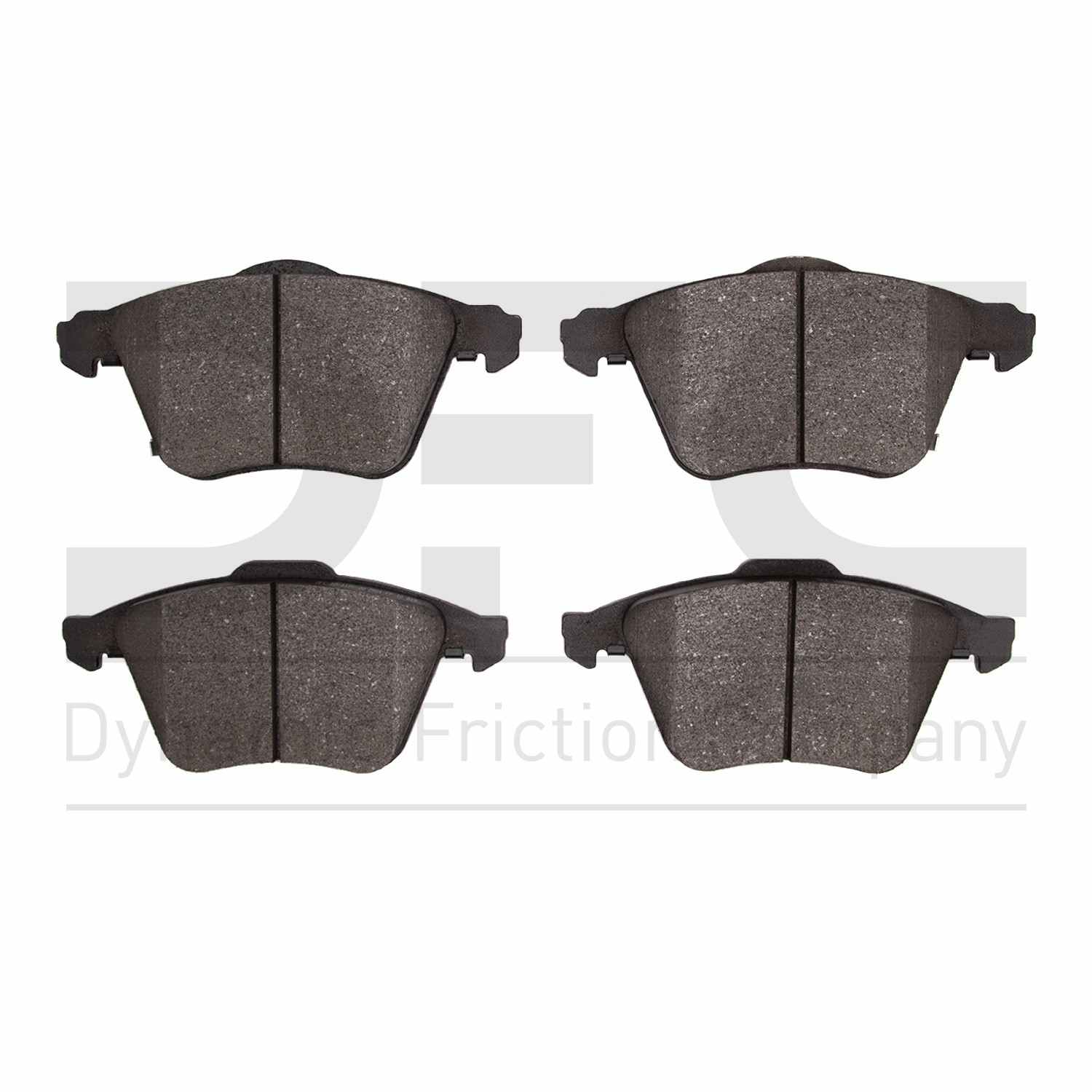 Dynamic Friction Company Disc Brake Pad Set  top view frsport 1115-1186-00