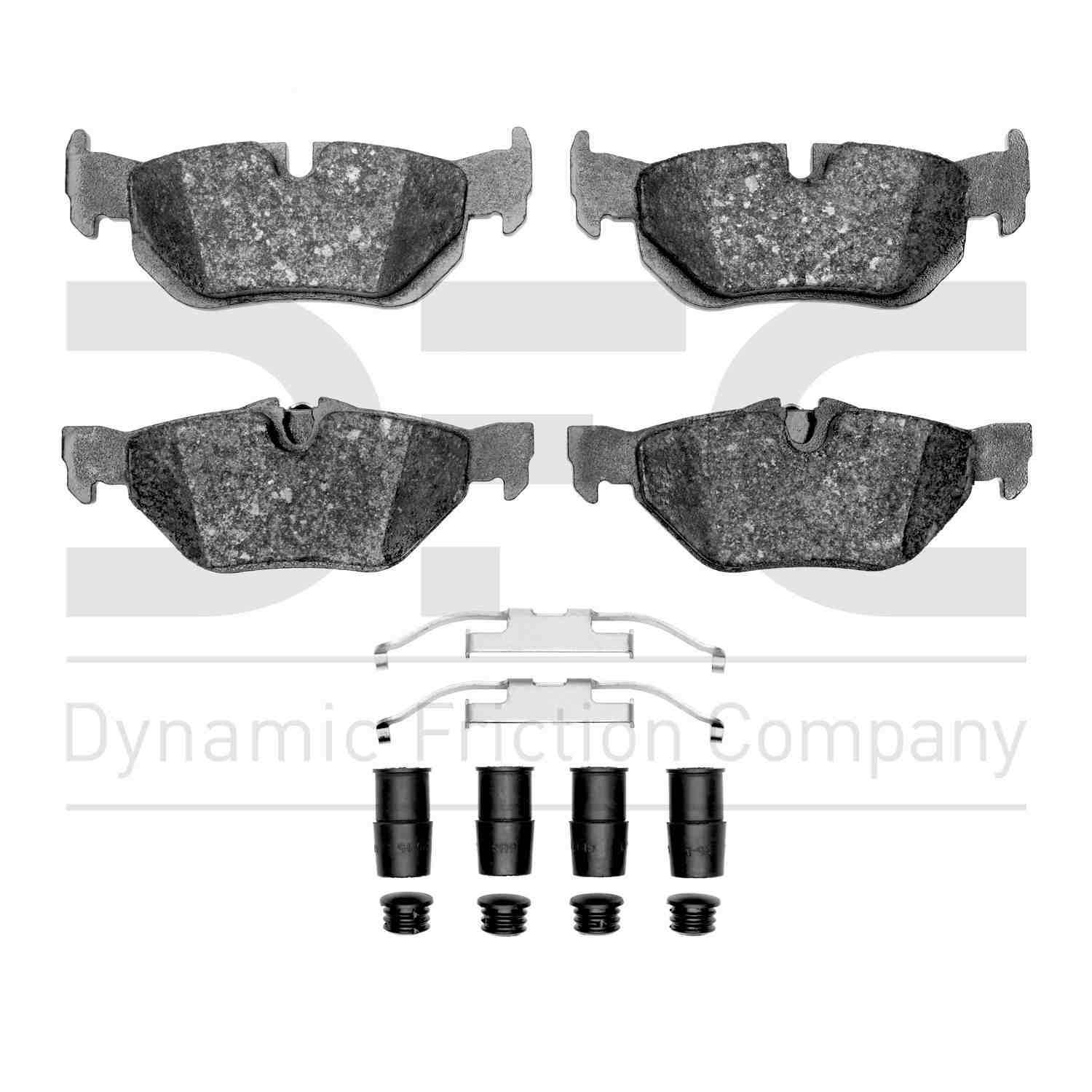 Dynamic Friction Company Disc Brake Pad Set  top view frsport 1115-1267-01