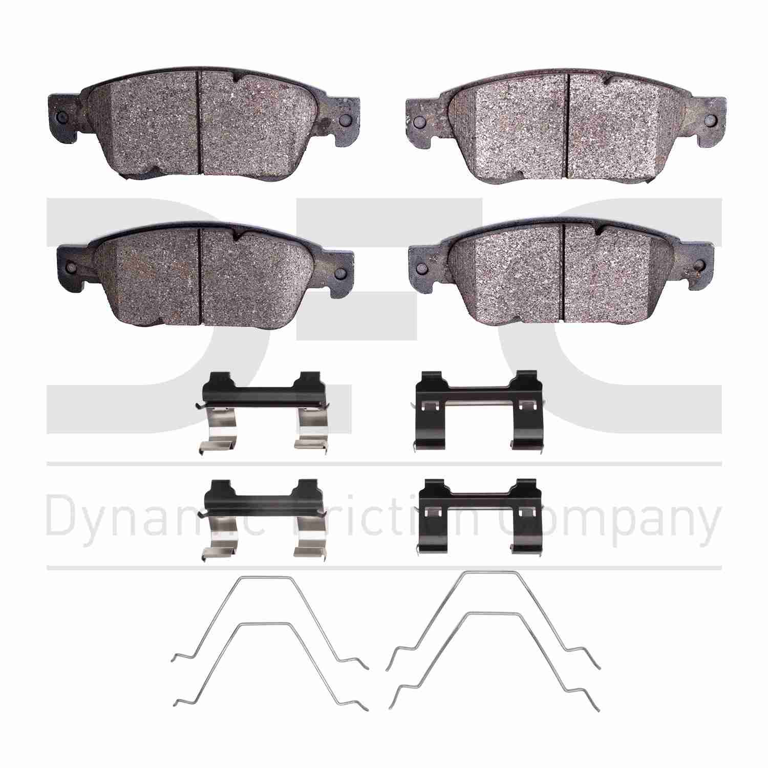 Dynamic Friction Company Disc Brake Pad Set  top view frsport 1115-1287-01