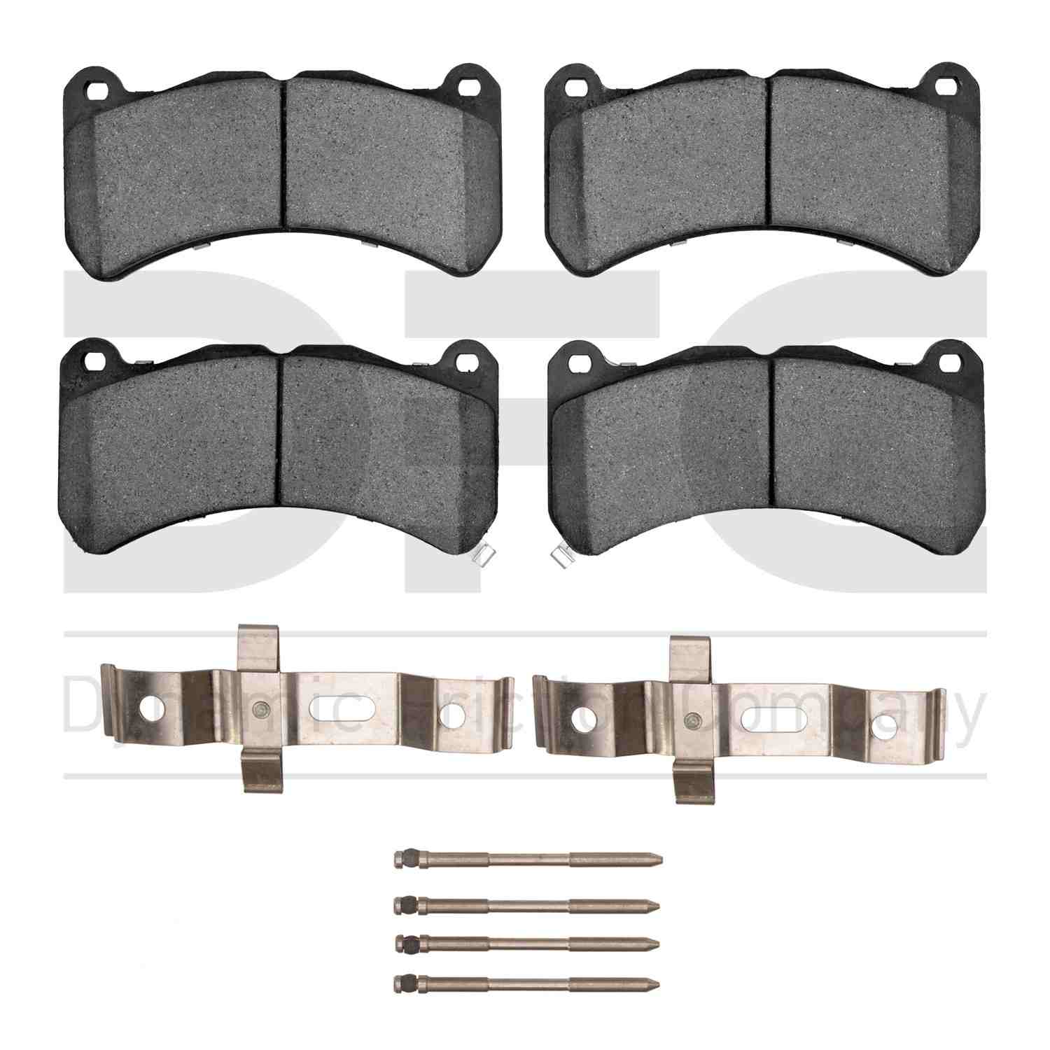 Dynamic Friction Company Disc Brake Pad Set  top view frsport 1115-1365-01