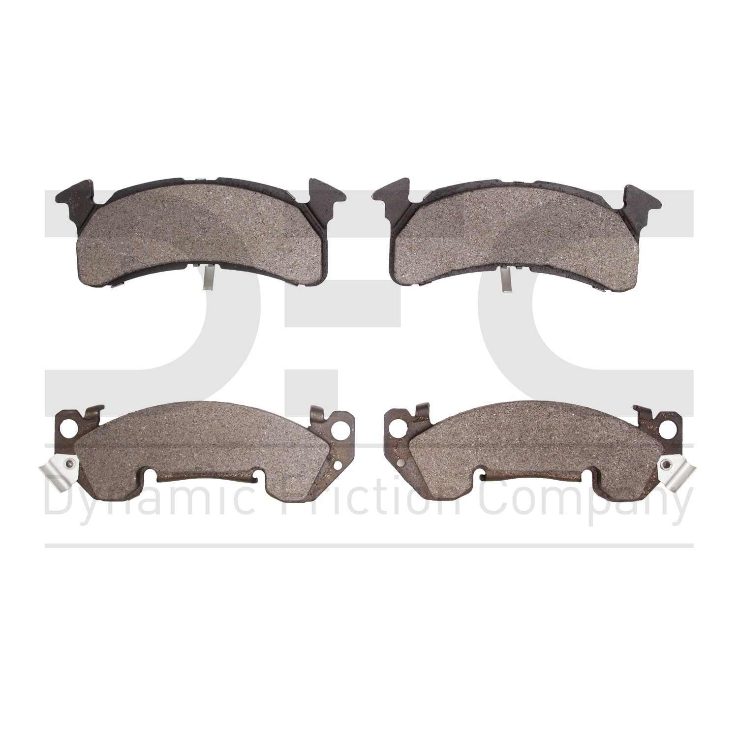 Dynamic Friction Company Disc Brake Pad Set  top view frsport 1214-0153-00