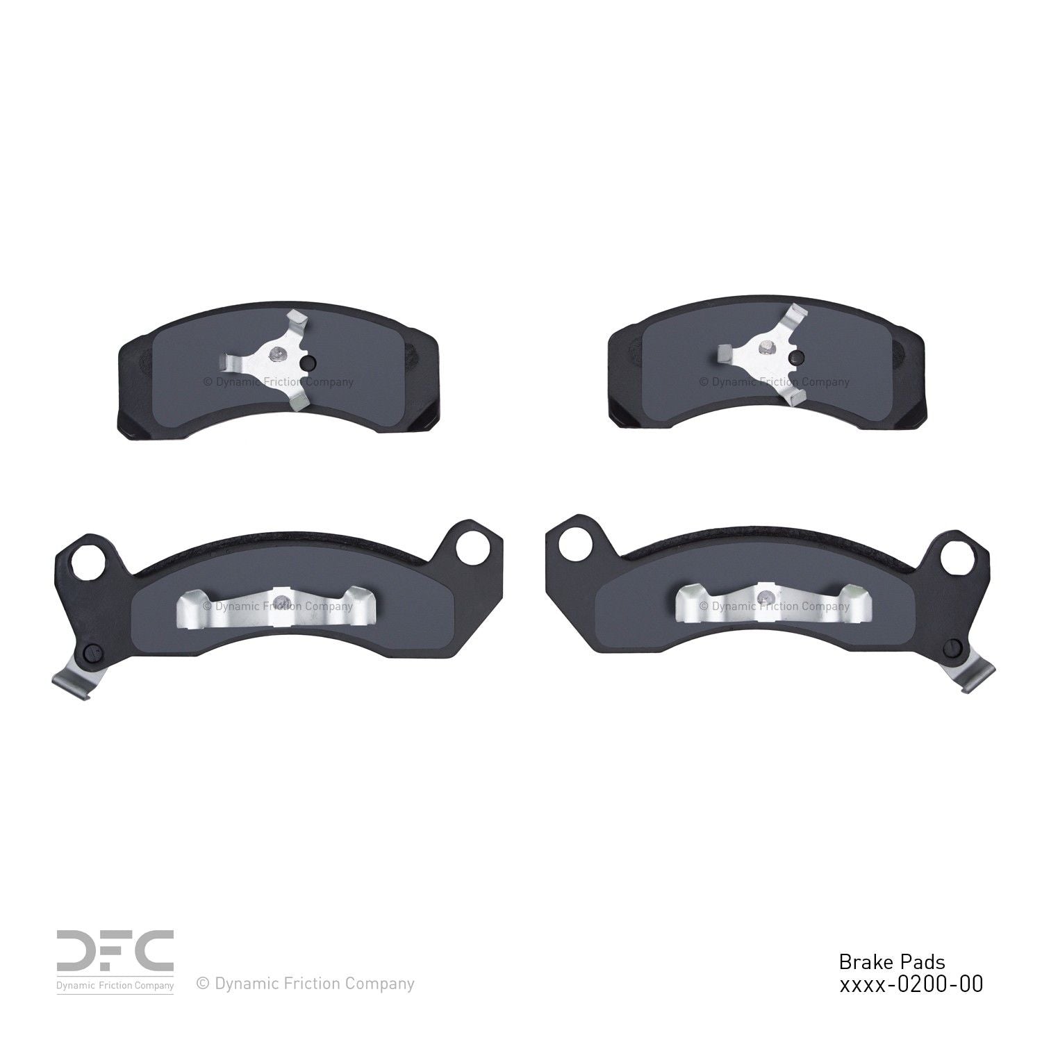 dynamic friction company disc brake pad set  frsport 1214-0200-00