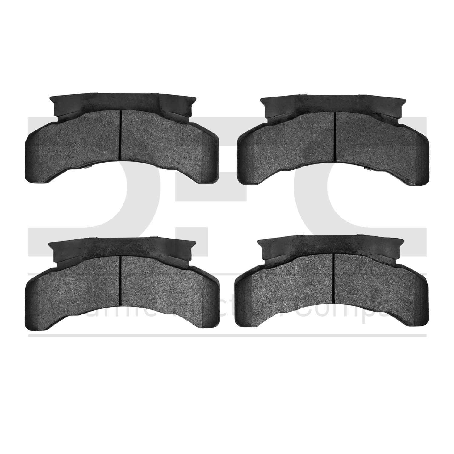 Dynamic Friction Company Disc Brake Pad Set  top view frsport 1214-0224-00