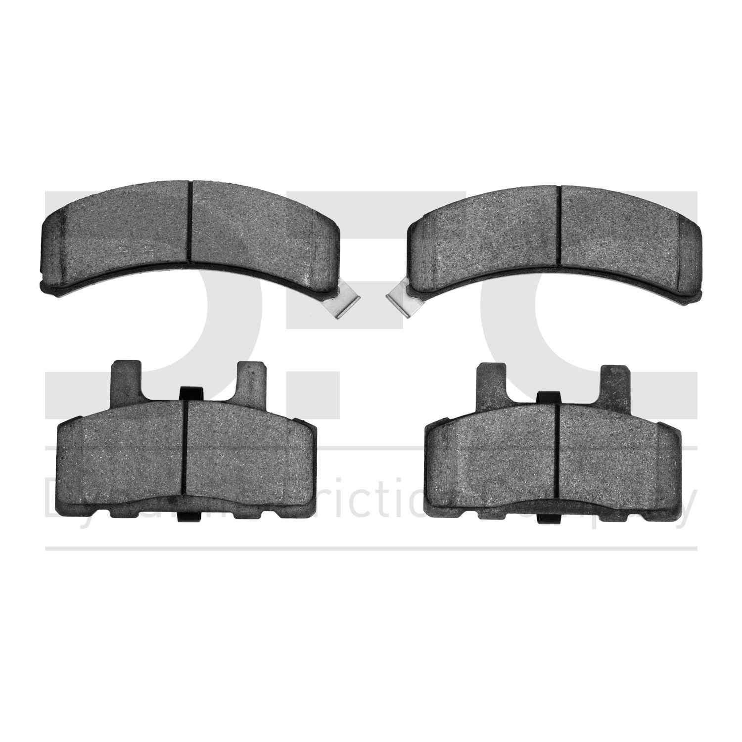 Dynamic Friction Company Disc Brake Pad Set  top view frsport 1214-0369-00