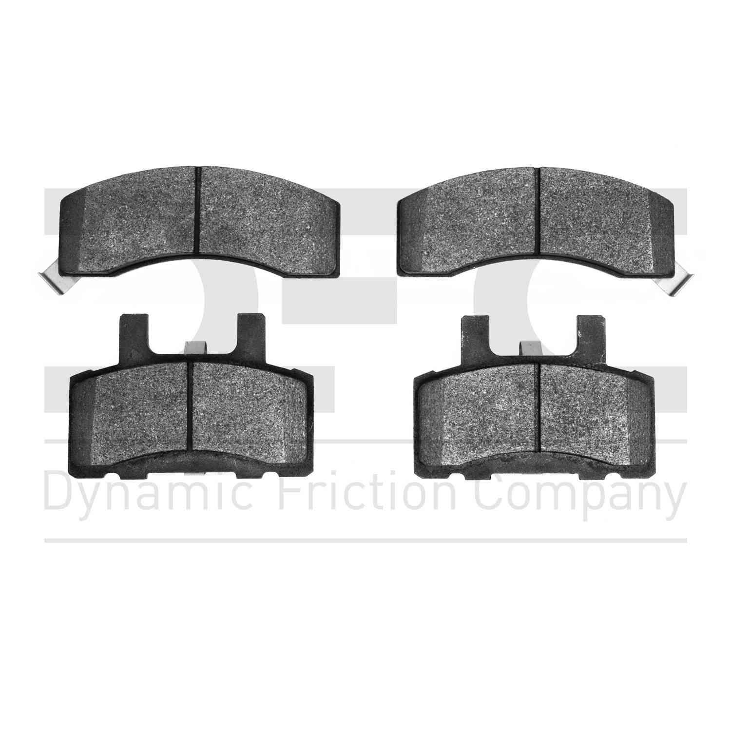 Dynamic Friction Company Disc Brake Pad Set  top view frsport 1214-0370-00