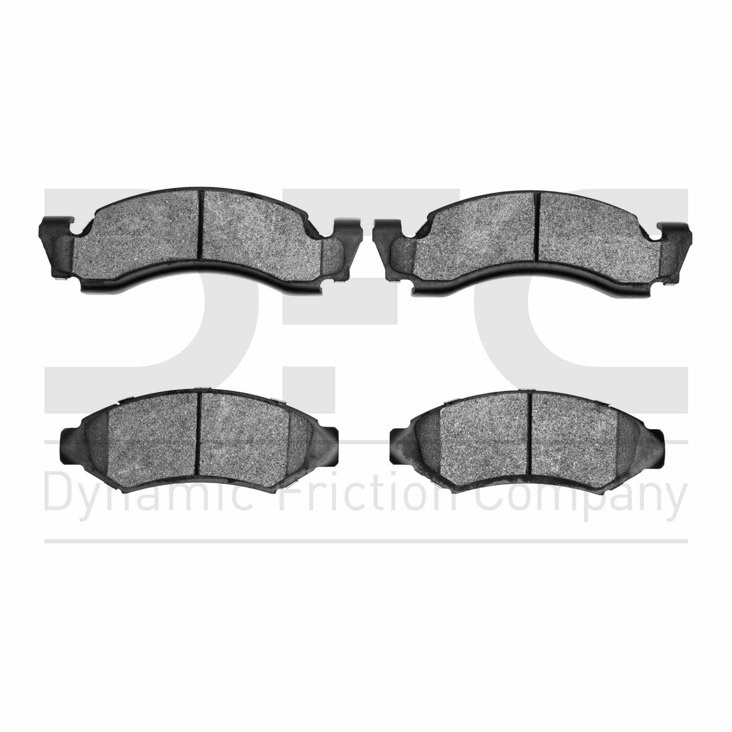 Dynamic Friction Company Disc Brake Pad Set  top view frsport 1214-0375-00