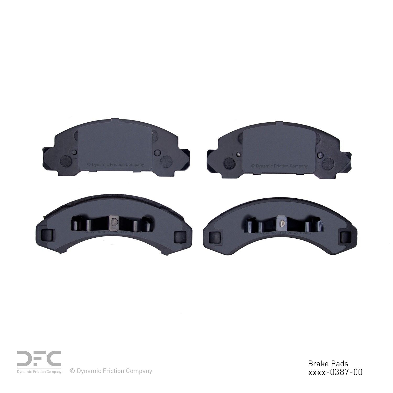 dynamic friction company disc brake pad set  frsport 1214-0387-00