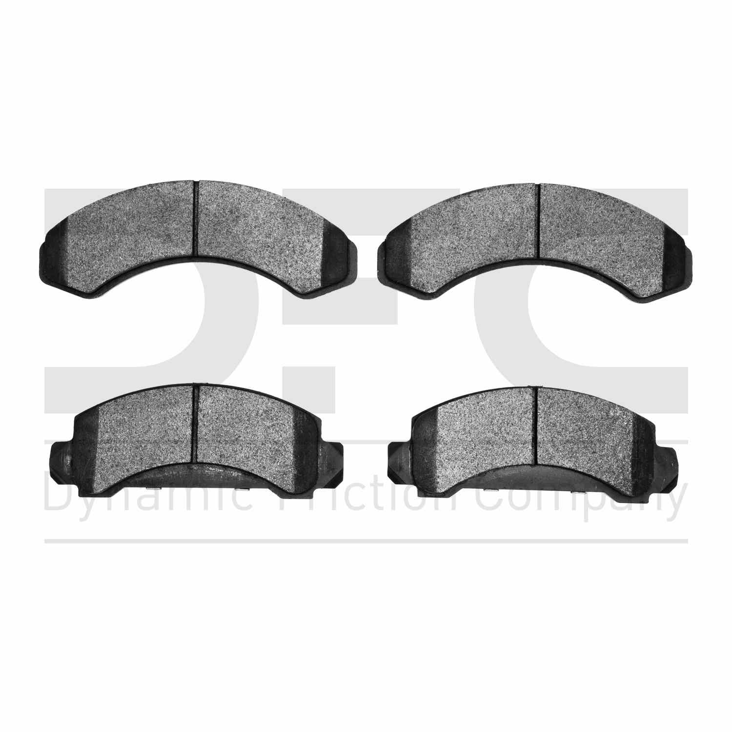 Dynamic Friction Company Disc Brake Pad Set  top view frsport 1214-0387-00