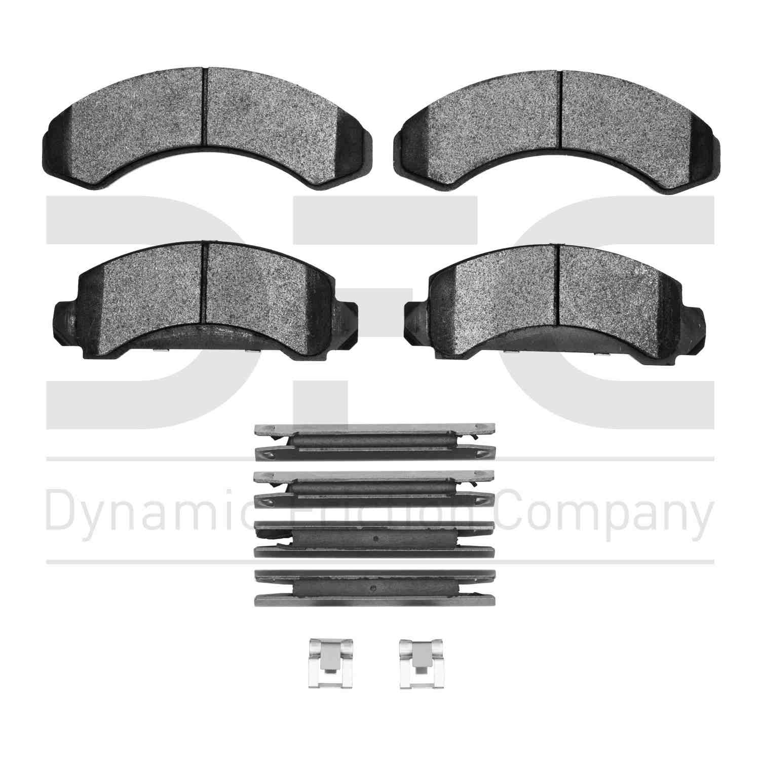 Dynamic Friction Company Disc Brake Pad Set  top view frsport 1214-0387-01