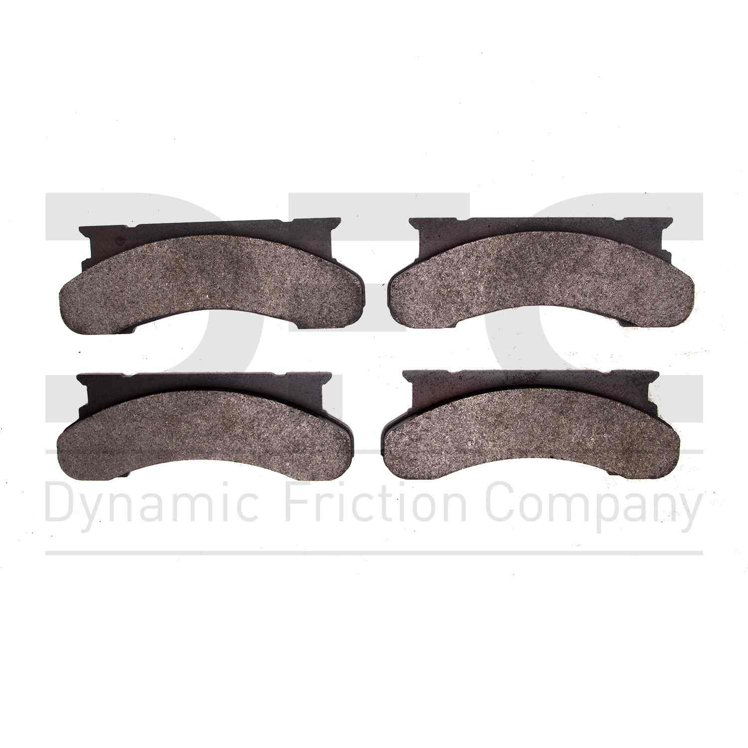 Dynamic Friction Company Disc Brake Pad Set  top view frsport 1214-0450-00