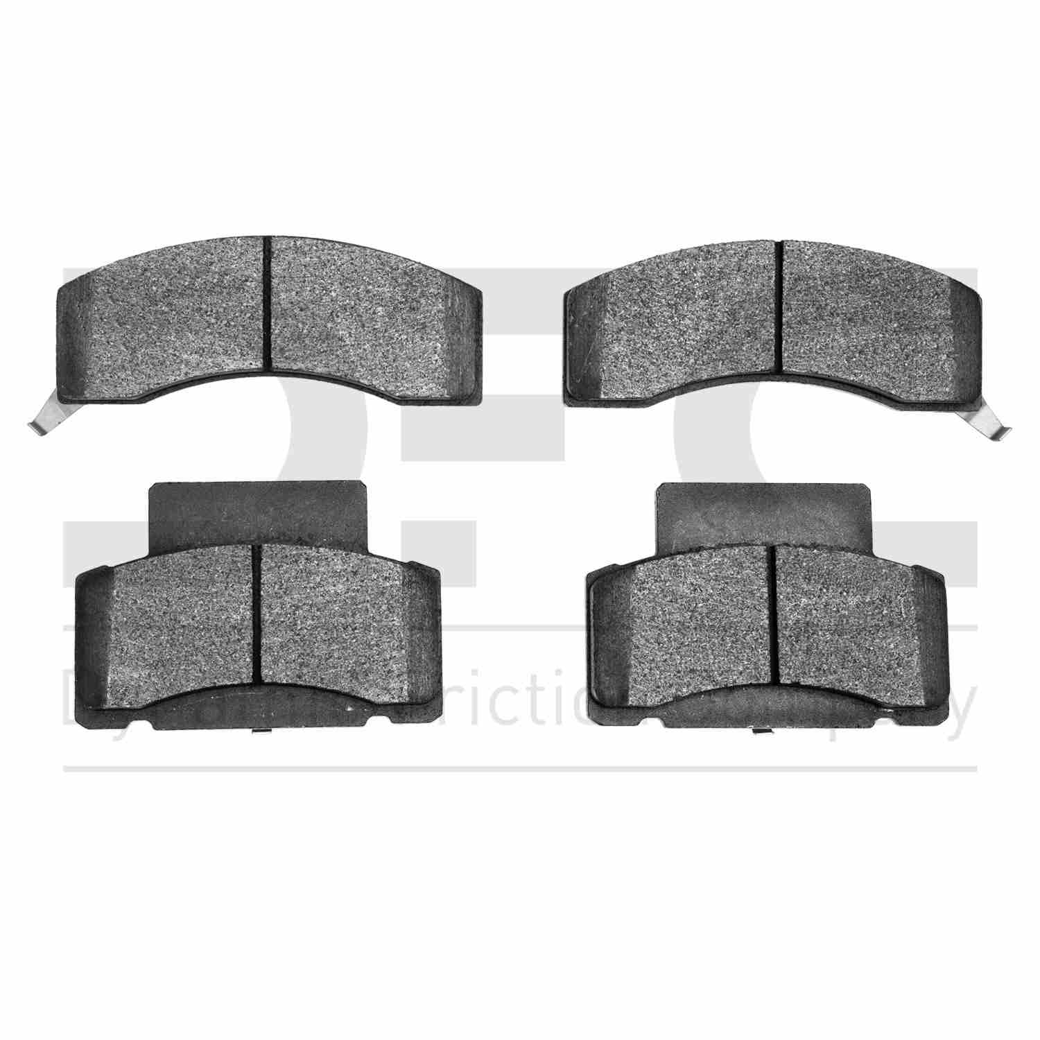 Dynamic Friction Company Disc Brake Pad Set  top view frsport 1214-0459-00