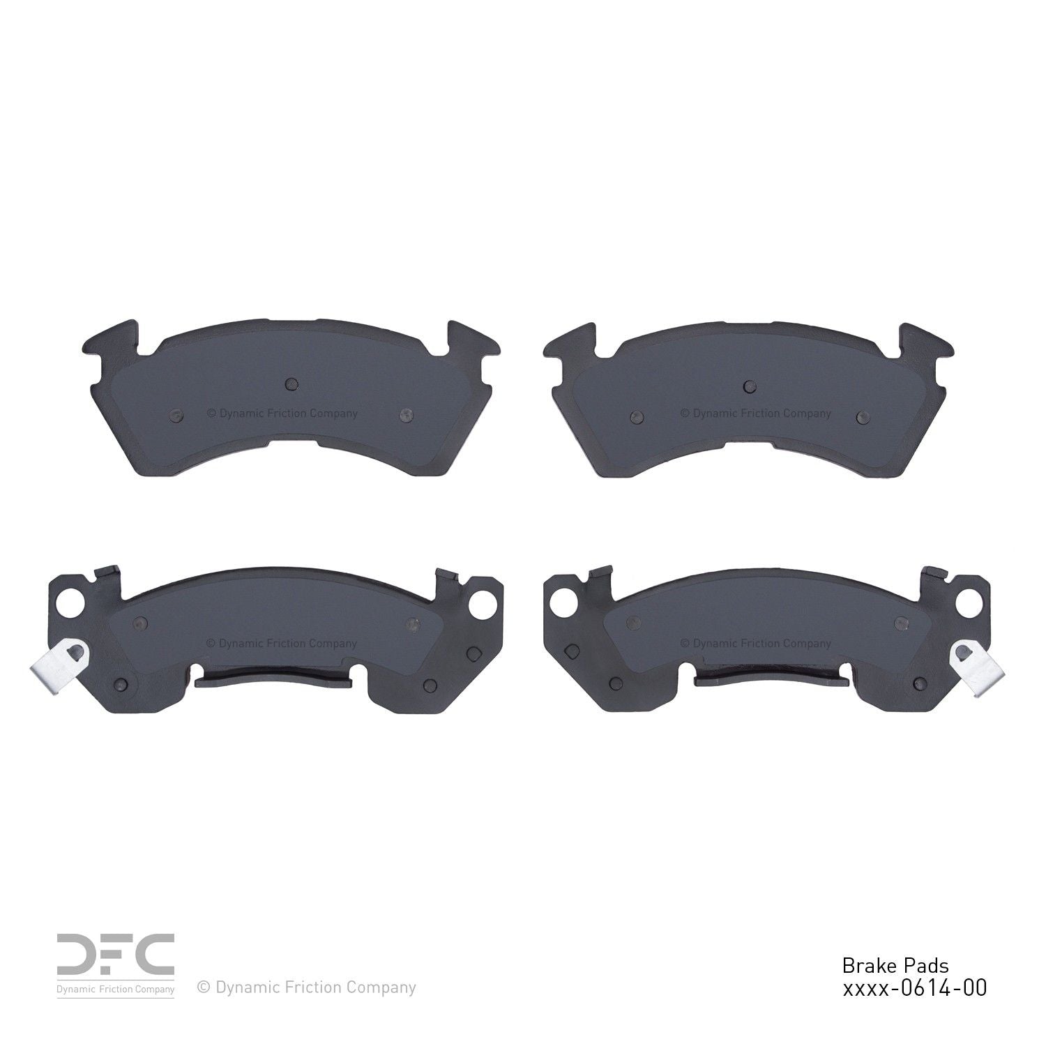 dynamic friction company disc brake pad set  frsport 1214-0614-00