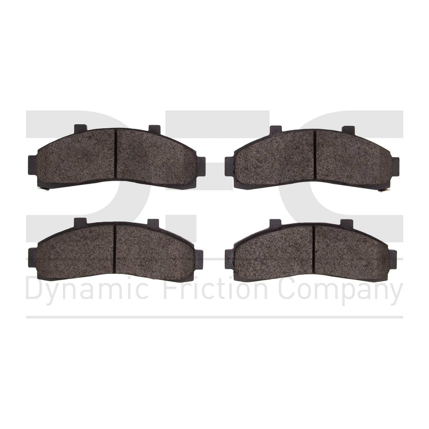 Dynamic Friction Company Disc Brake Pad Set  top view frsport 1214-0652-00