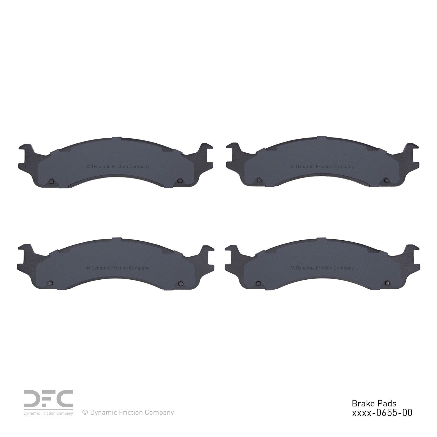 dynamic friction company disc brake pad set  frsport 1214-0655-00