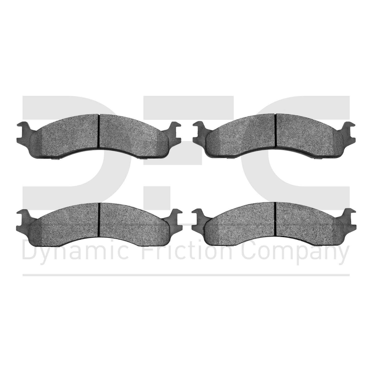 Dynamic Friction Company Disc Brake Pad Set  top view frsport 1214-0655-00