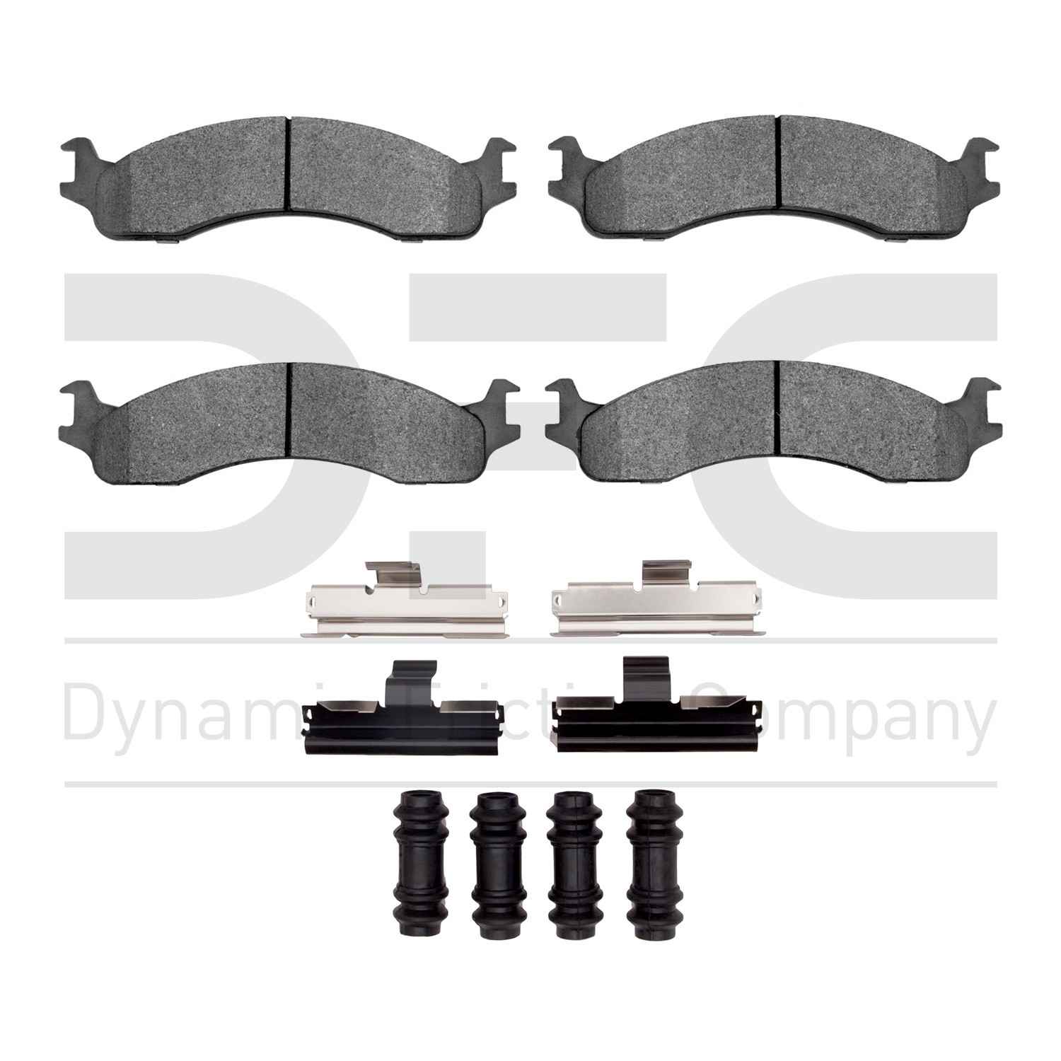 Dynamic Friction Company Disc Brake Pad Set  top view frsport 1214-0655-01