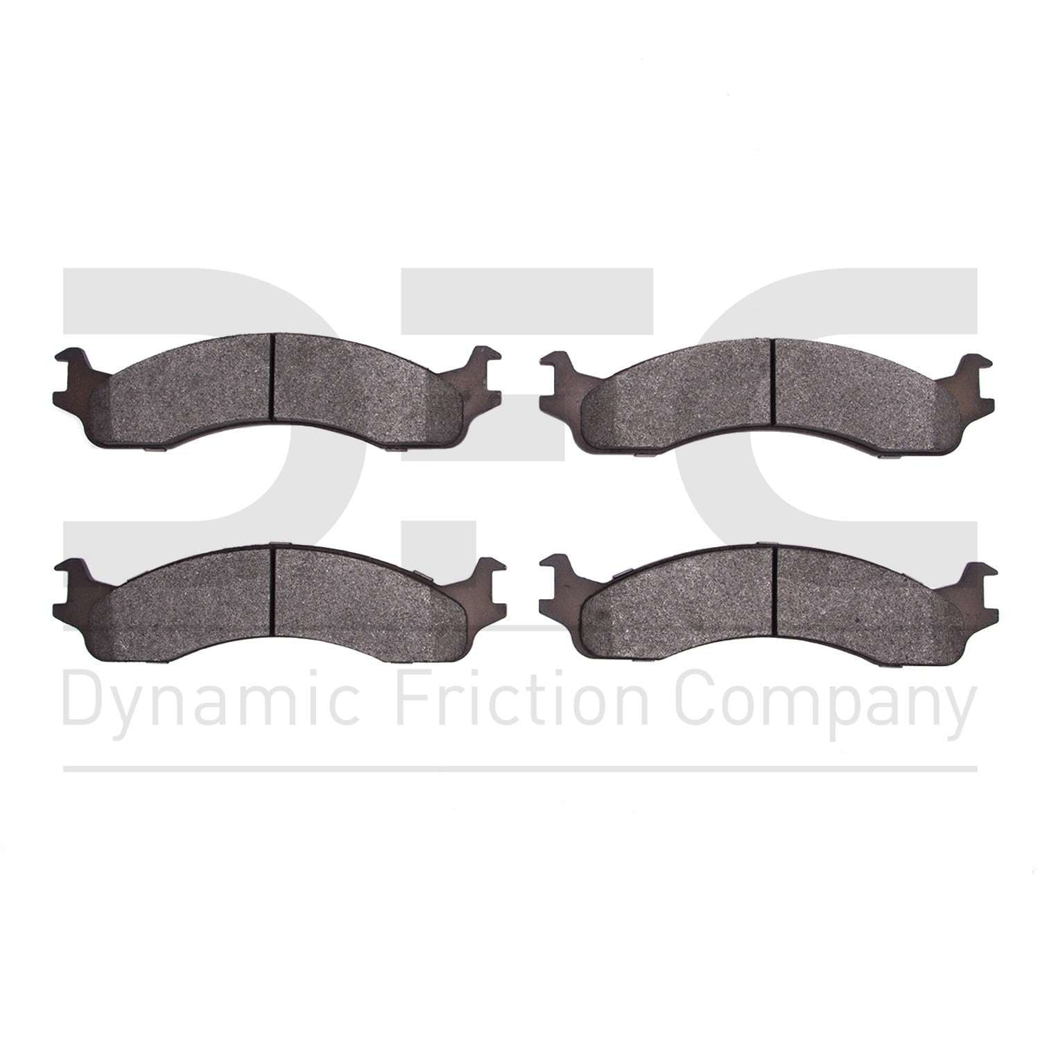 Dynamic Friction Company Disc Brake Pad Set  top view frsport 1214-0655-10