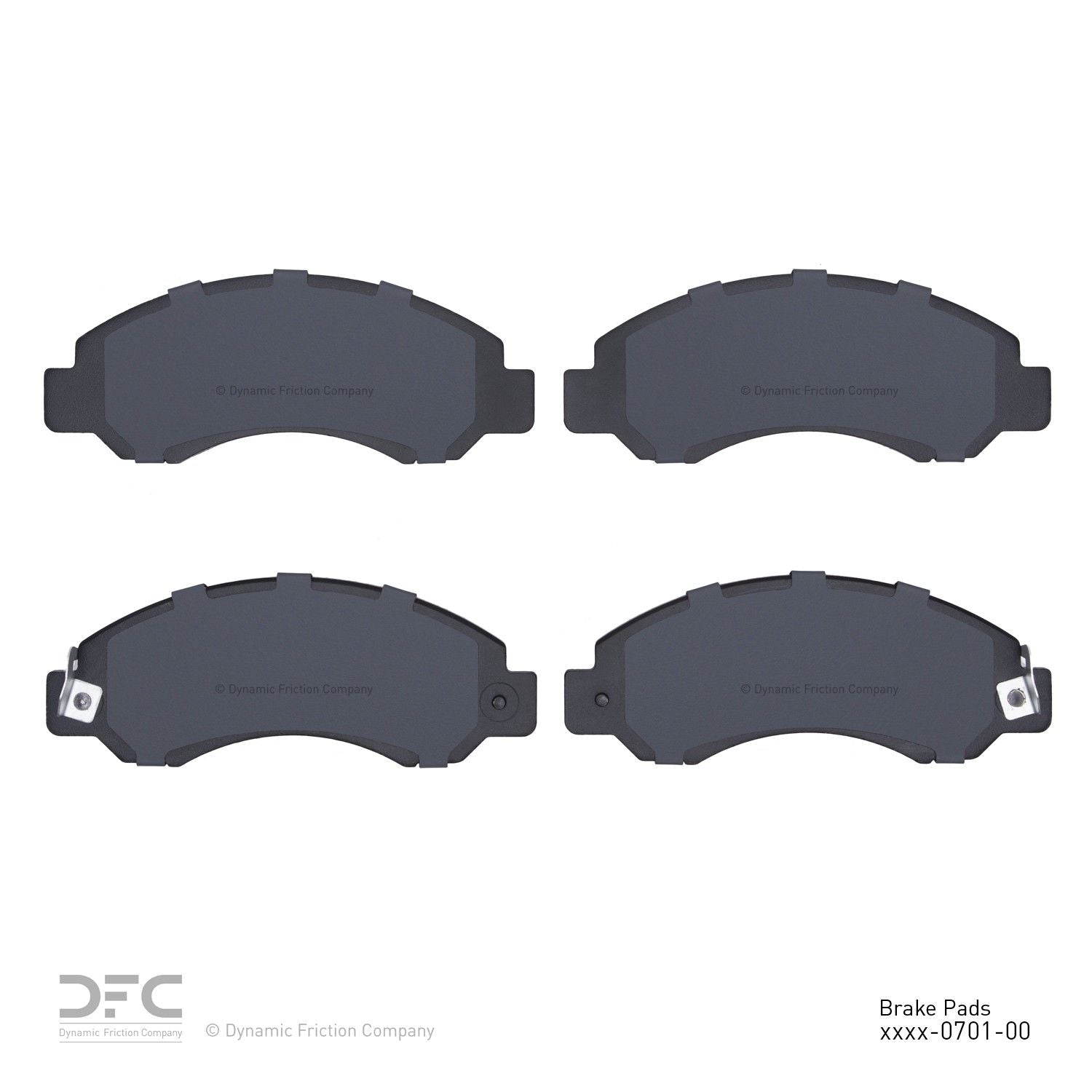 dynamic friction company disc brake pad set  frsport 1214-0701-00