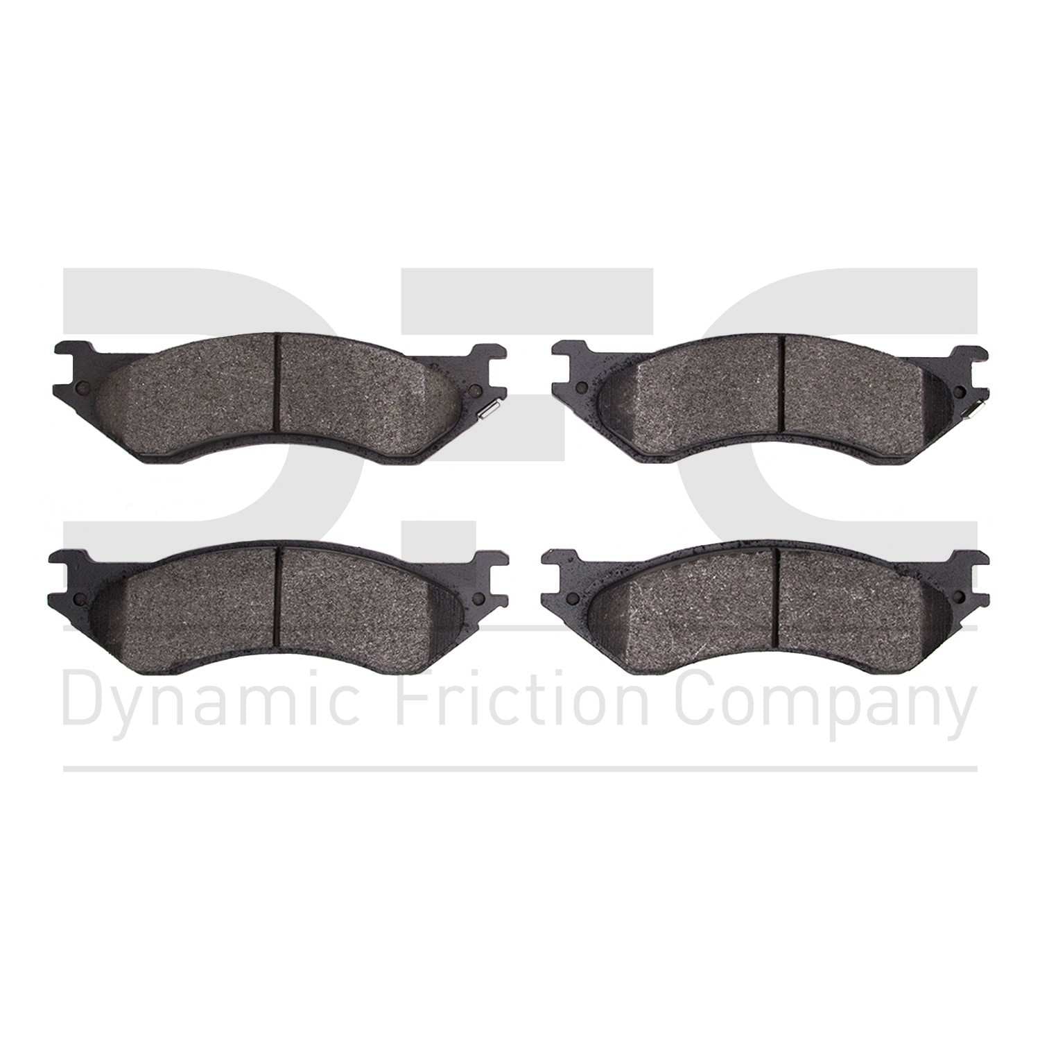 Dynamic Friction Company Disc Brake Pad Set  top view frsport 1214-0702-10