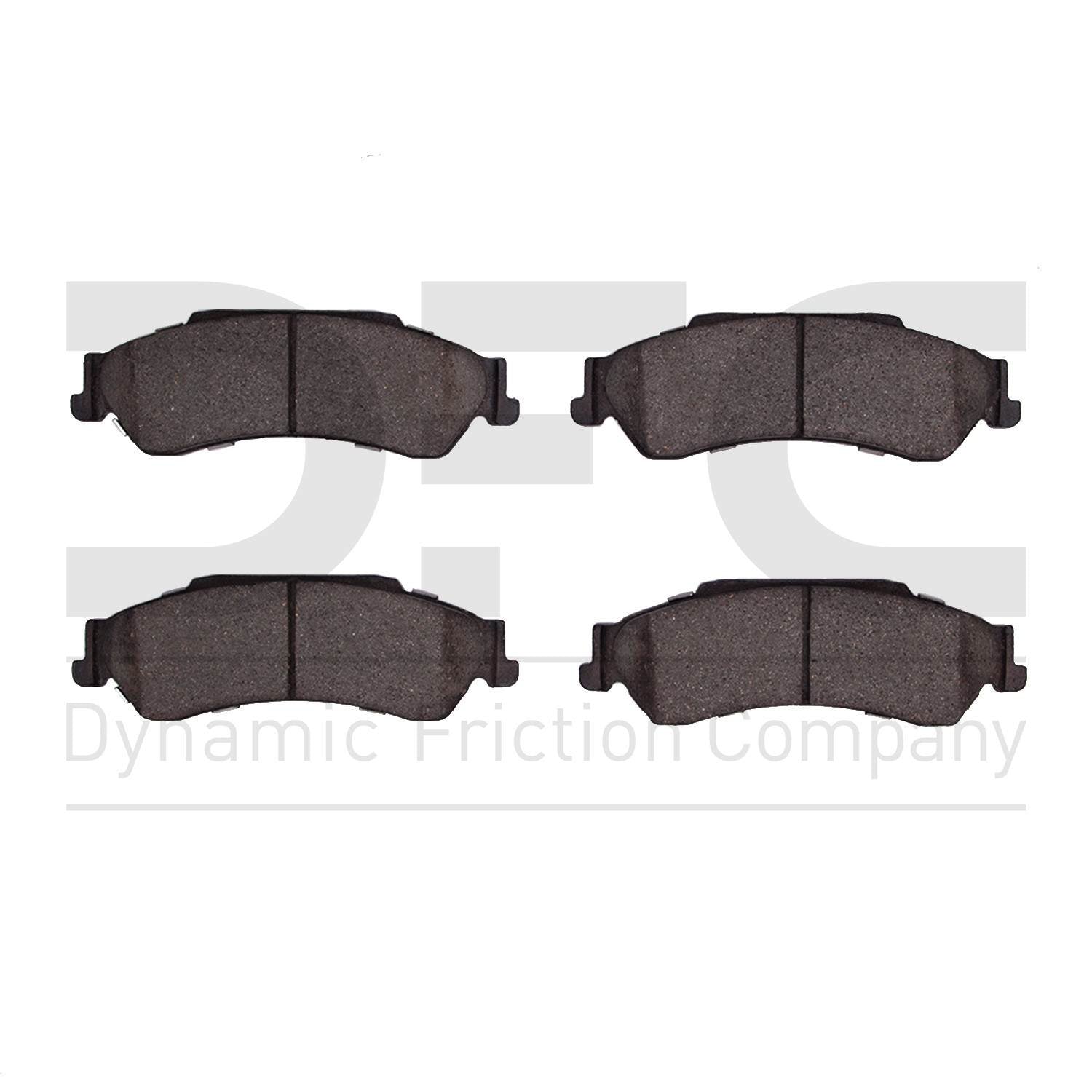 Dynamic Friction Company Disc Brake Pad Set  top view frsport 1214-0729-00