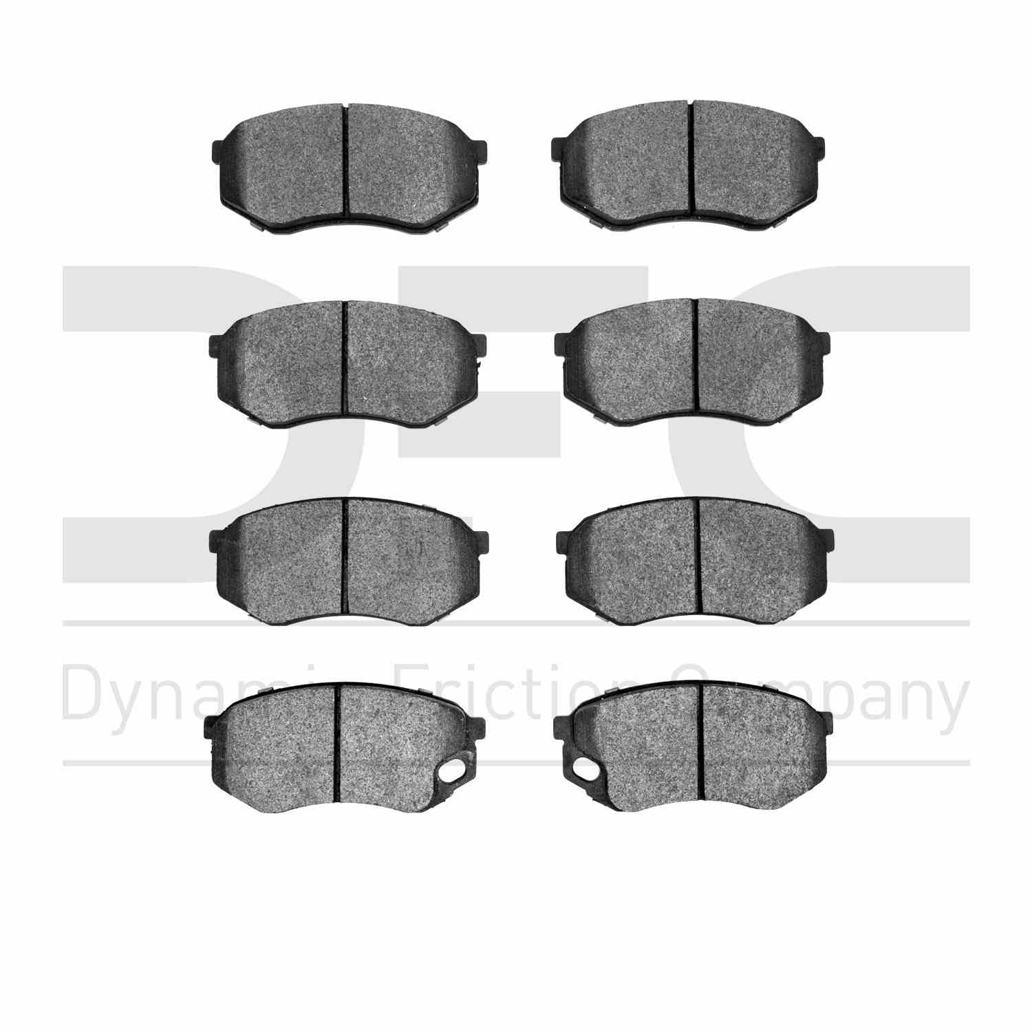 Dynamic Friction Company Disc Brake Pad Set  top view frsport 1214-0735-00