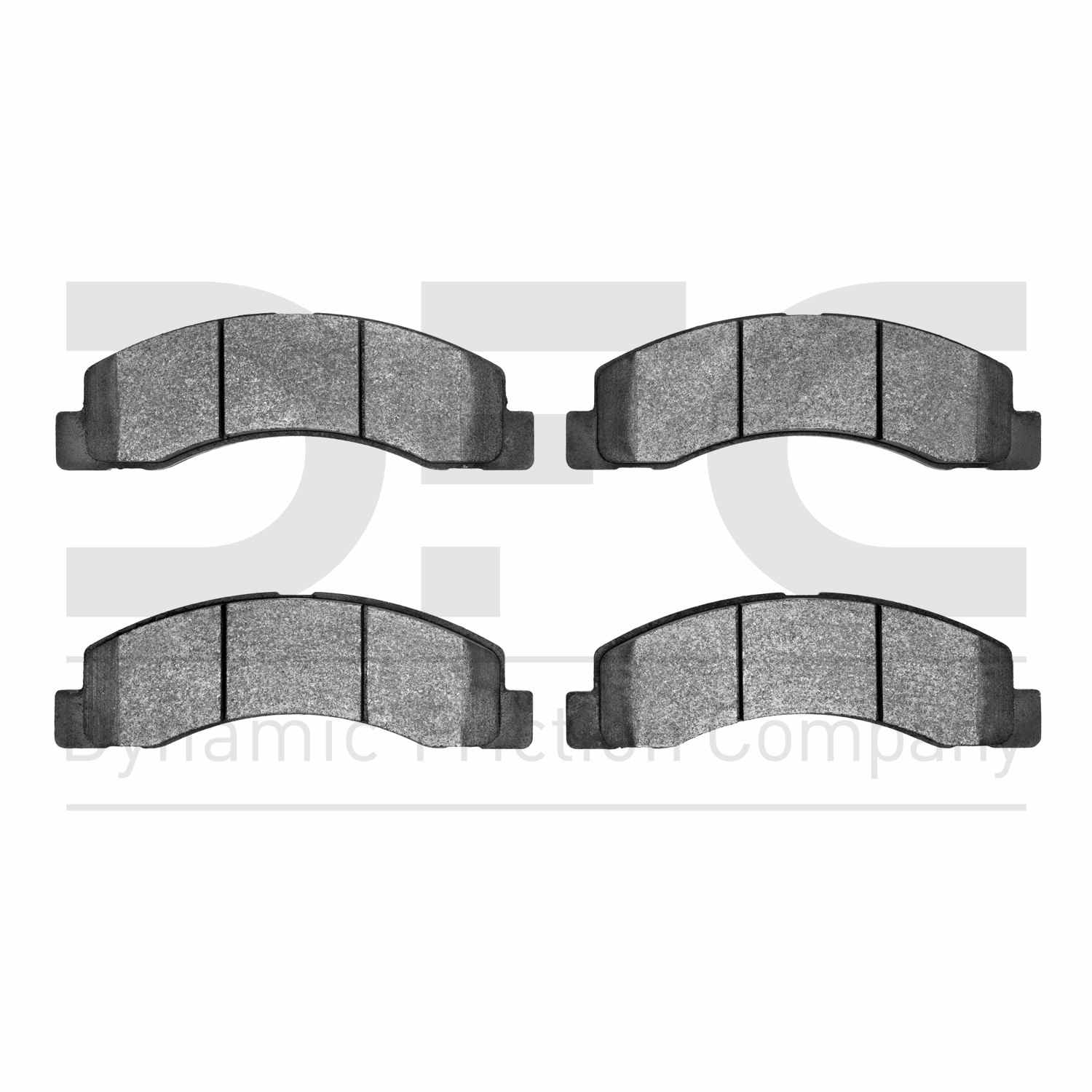 Dynamic Friction Company Disc Brake Pad Set  top view frsport 1214-0756-00