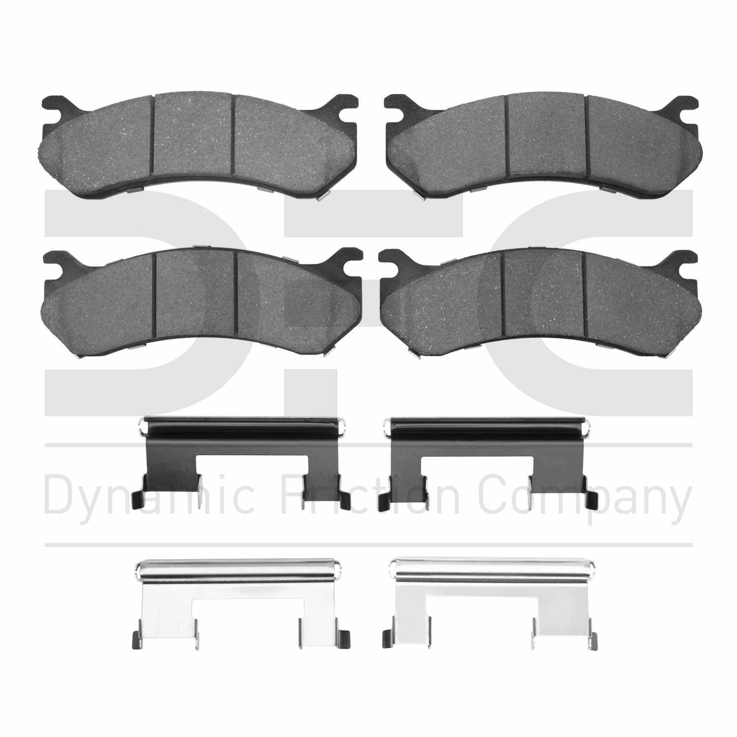 Dynamic Friction Company Disc Brake Pad Set  top view frsport 1214-0785-01