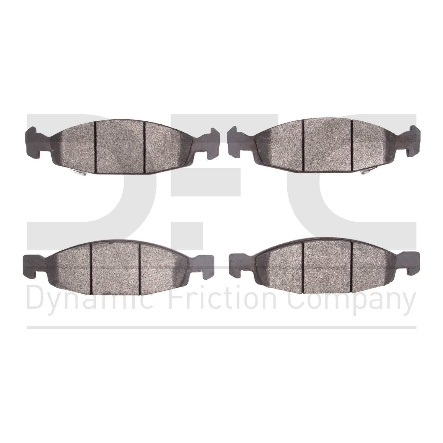 Dynamic Friction Company Disc Brake Pad Set  top view frsport 1214-0790-00