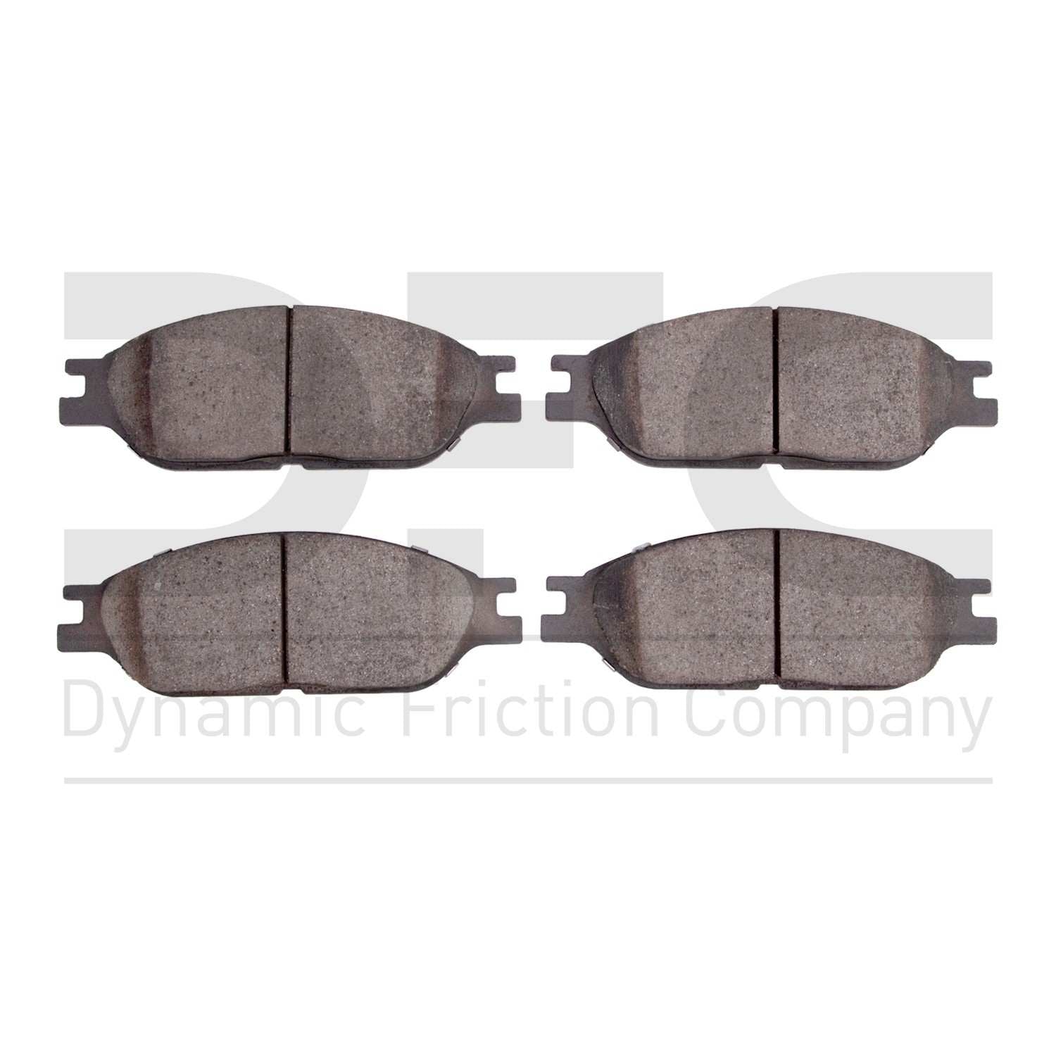 Dynamic Friction Company Disc Brake Pad Set  top view frsport 1214-0803-00